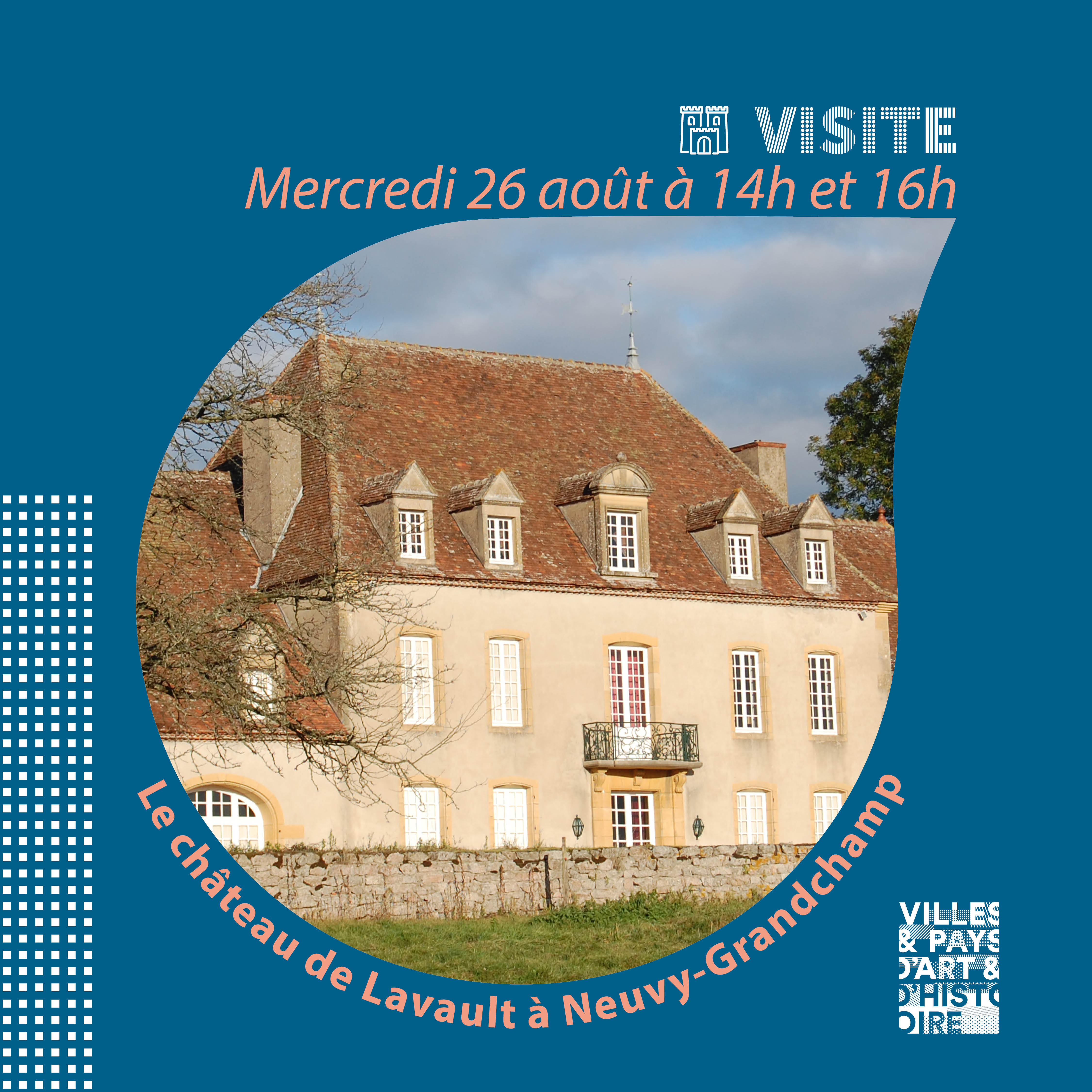 Visite guidée des extérieurs du château de Lavault