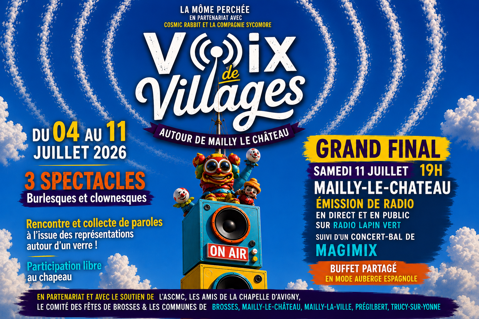 Voix de Villages - Soirée finale : Emisson de Radio en direct et concert-bal festif