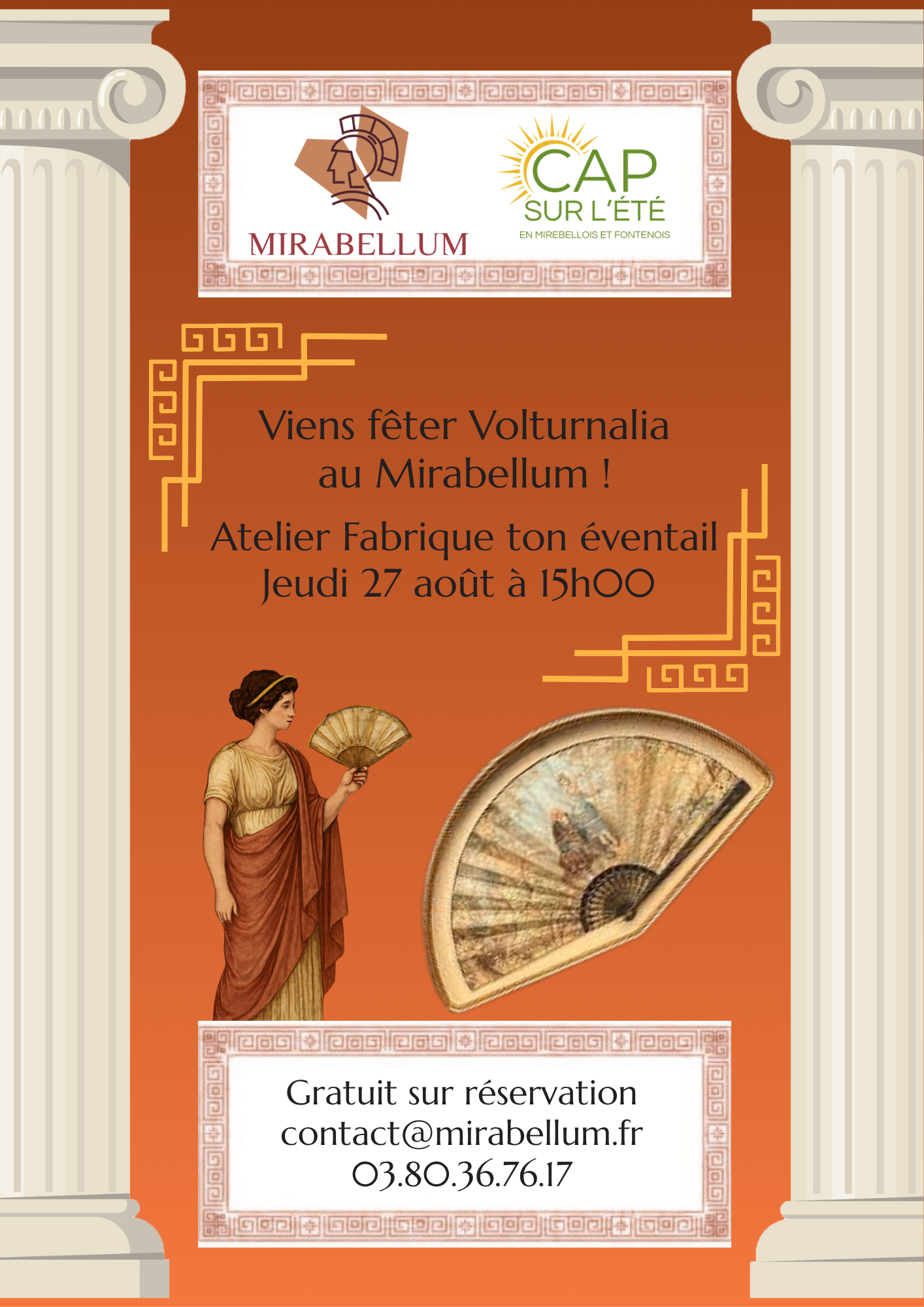 Volturnalia : atelier fabrique ton éventail