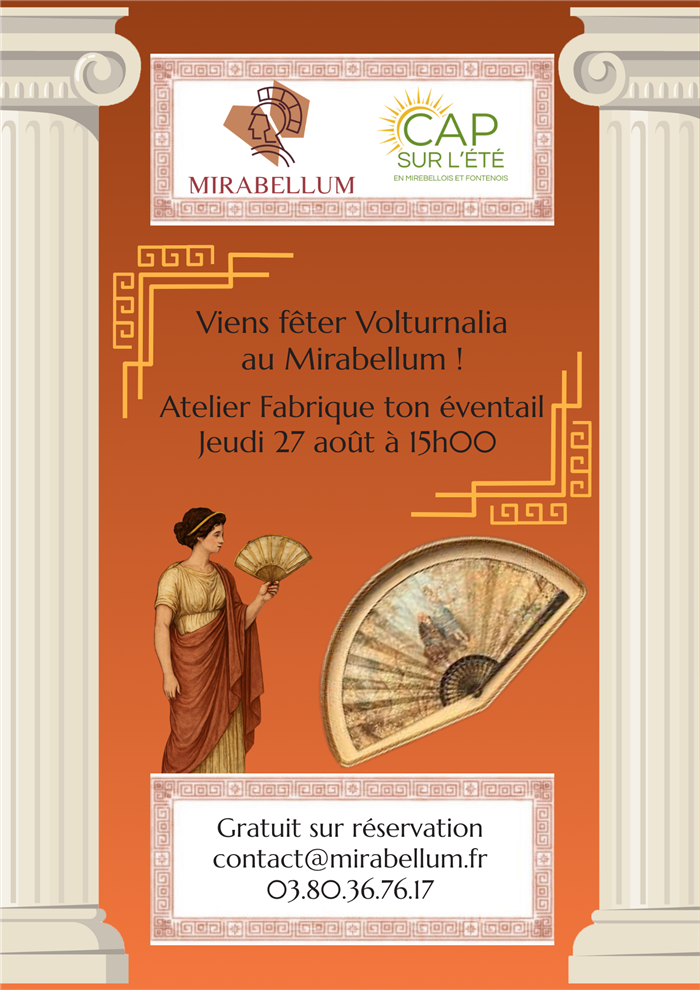 Volturnalia : atelier fabrique ton éventail