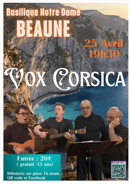 Concert VOX CORSICA - Samedi 25 avril 2026
