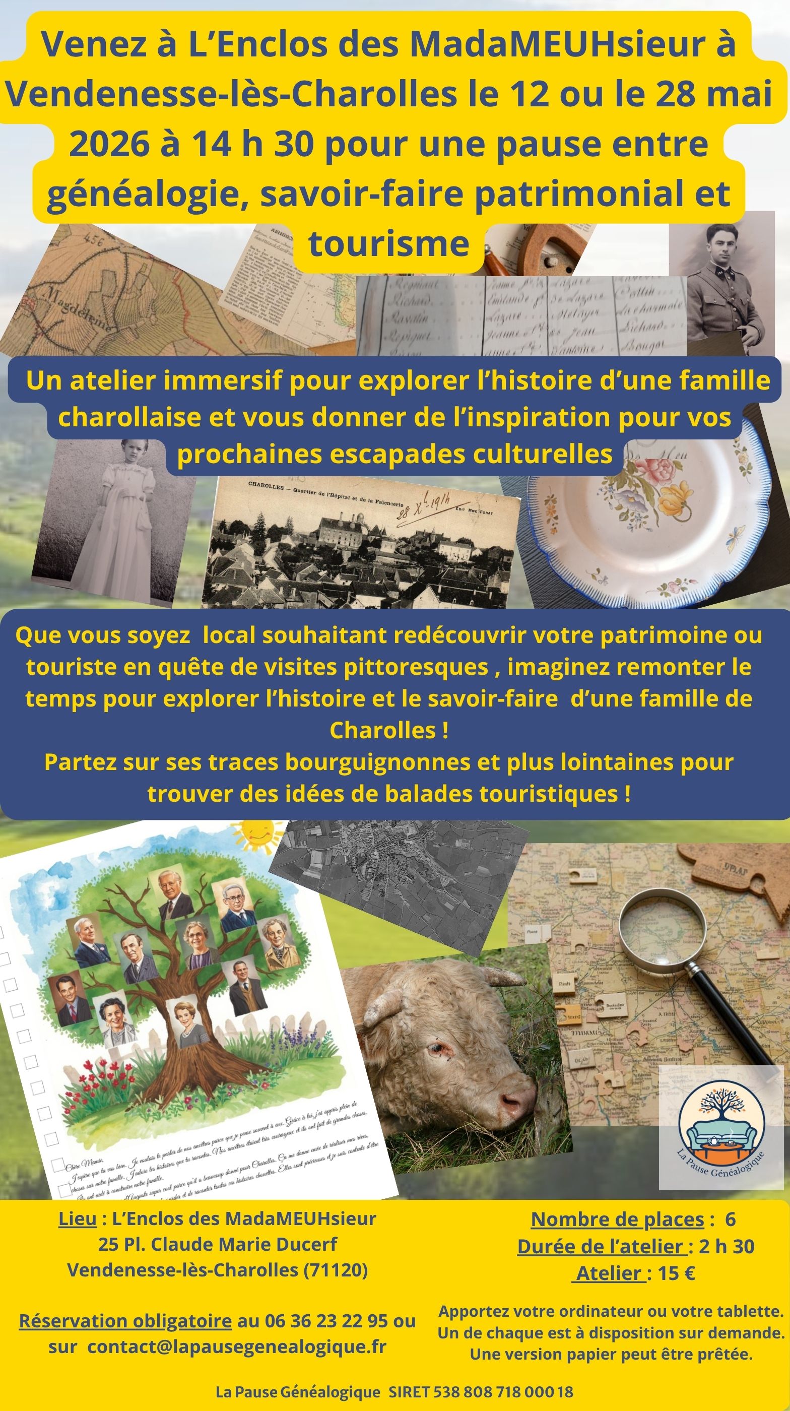 Découvrez votre future balade touristique en explorant les archives d'une famille de Charolles !