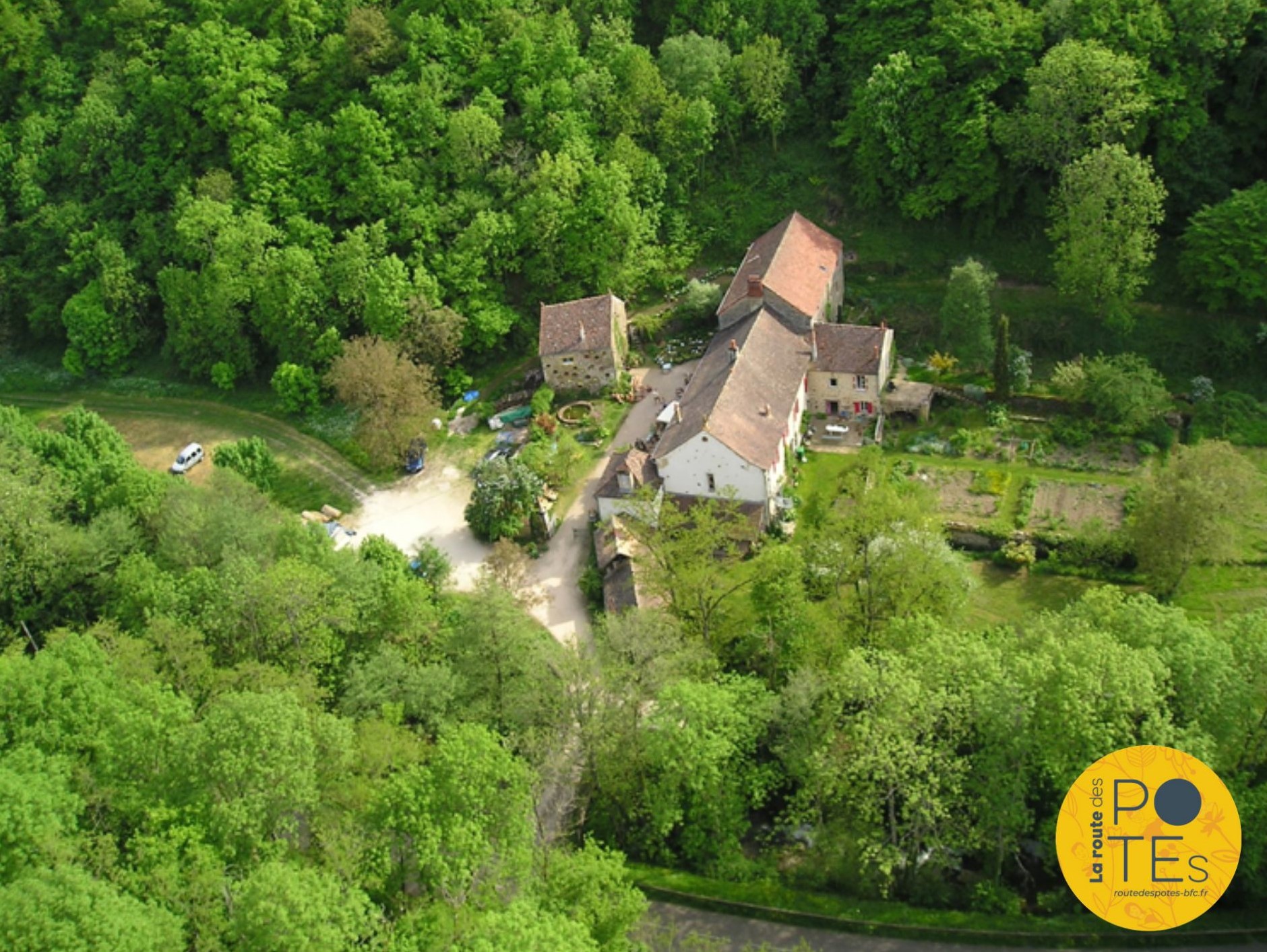 Vue aérienne de La Turbine