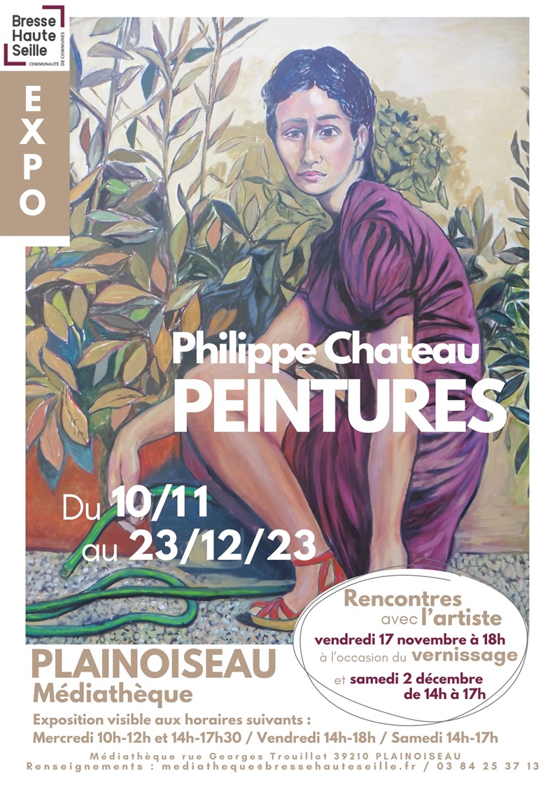 Affiche Expo Philippe Chateau Plai - 1