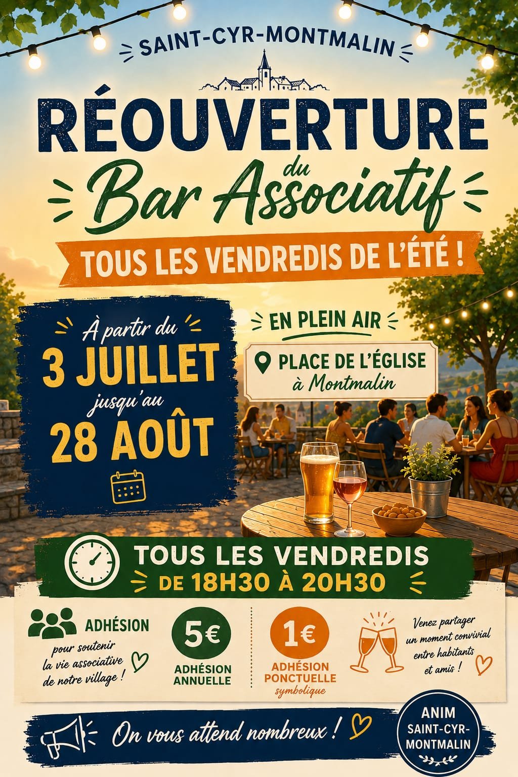 Bar associatif estival