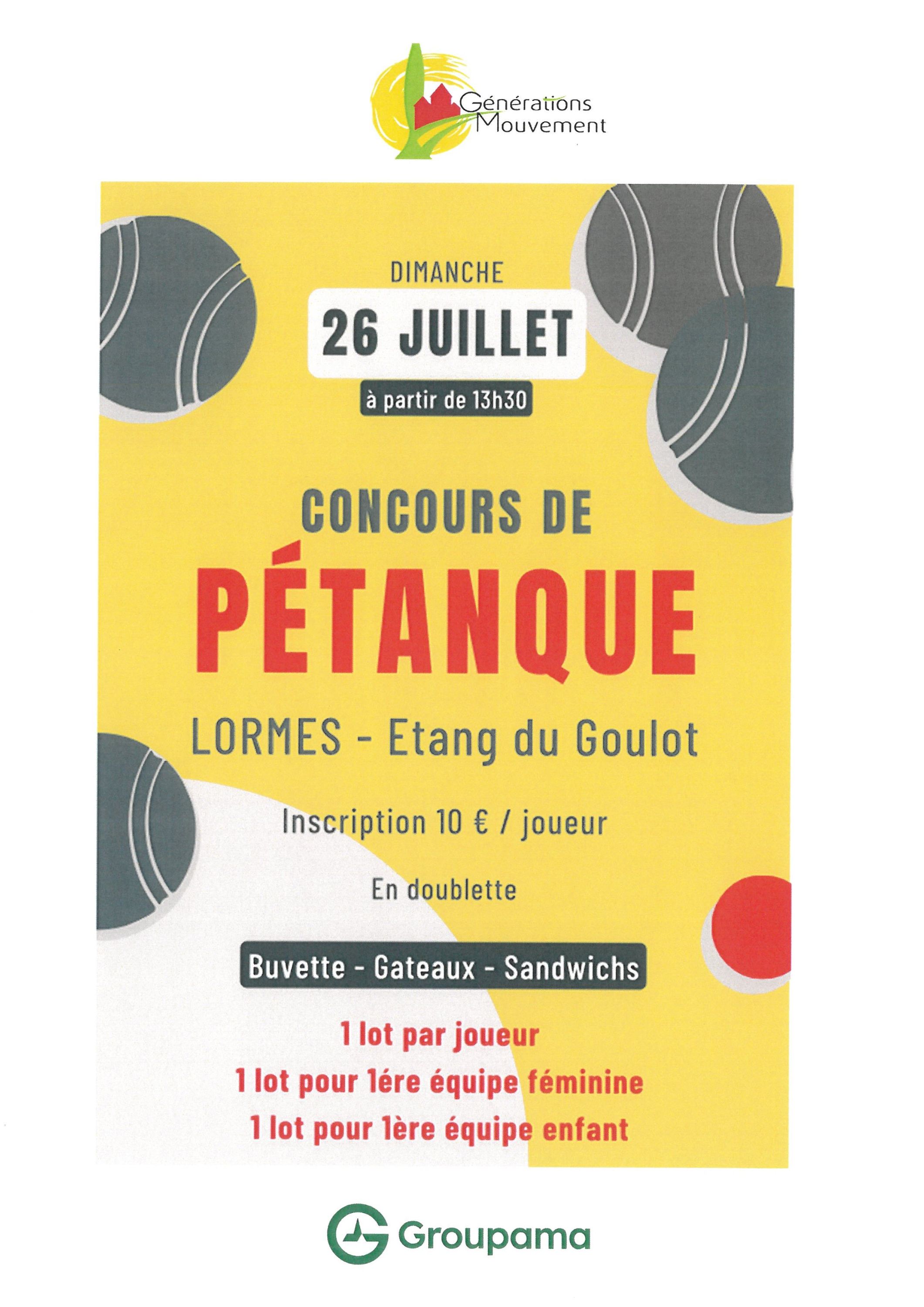 Concours de Pétanque