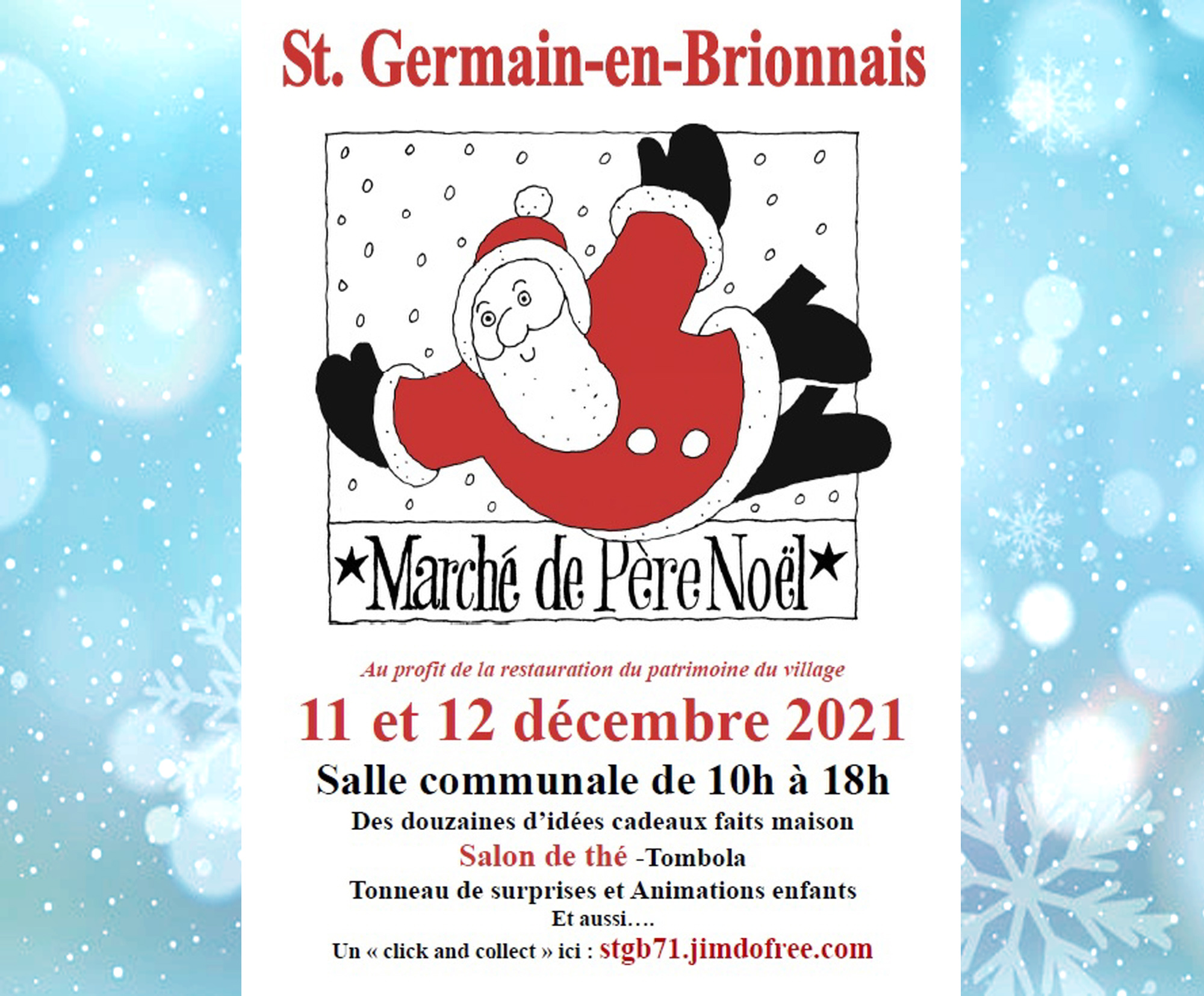 Affiche du marché du père Noël