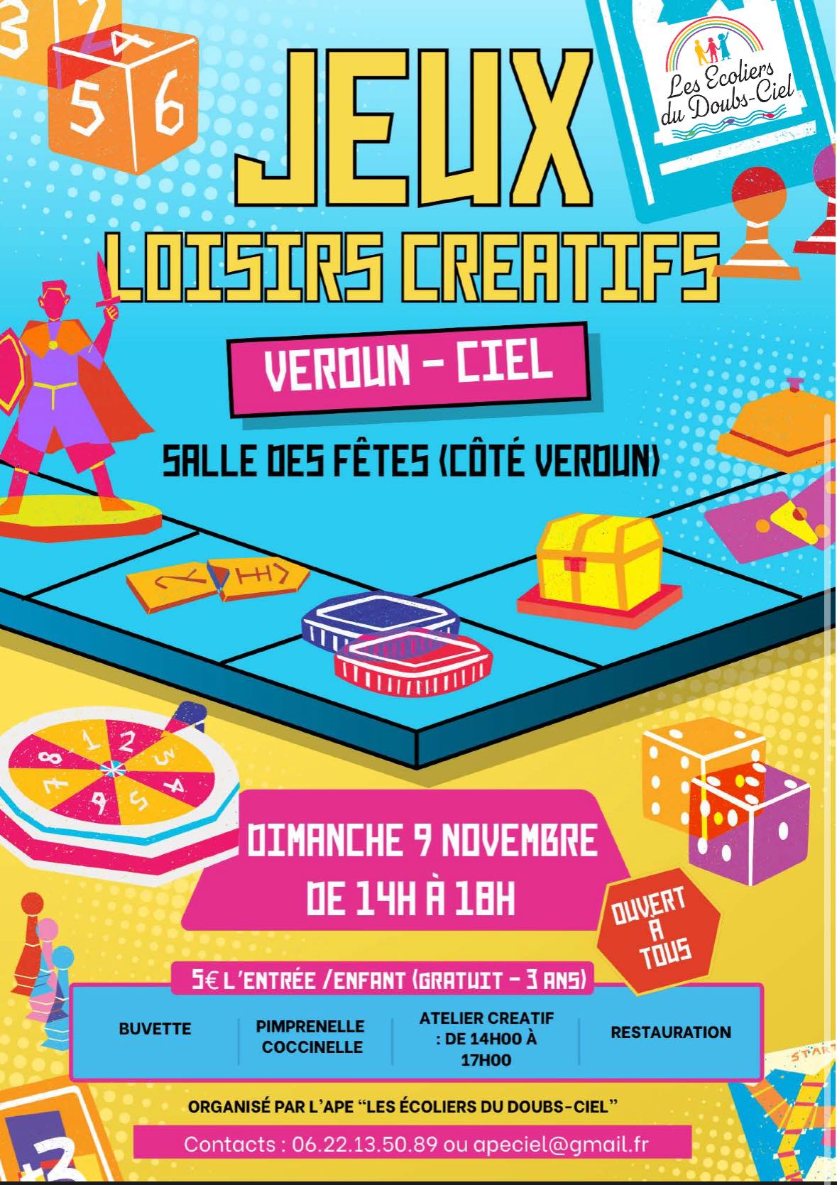 Après-midi jeux et loisirs créatifs à Verdun-Ciel