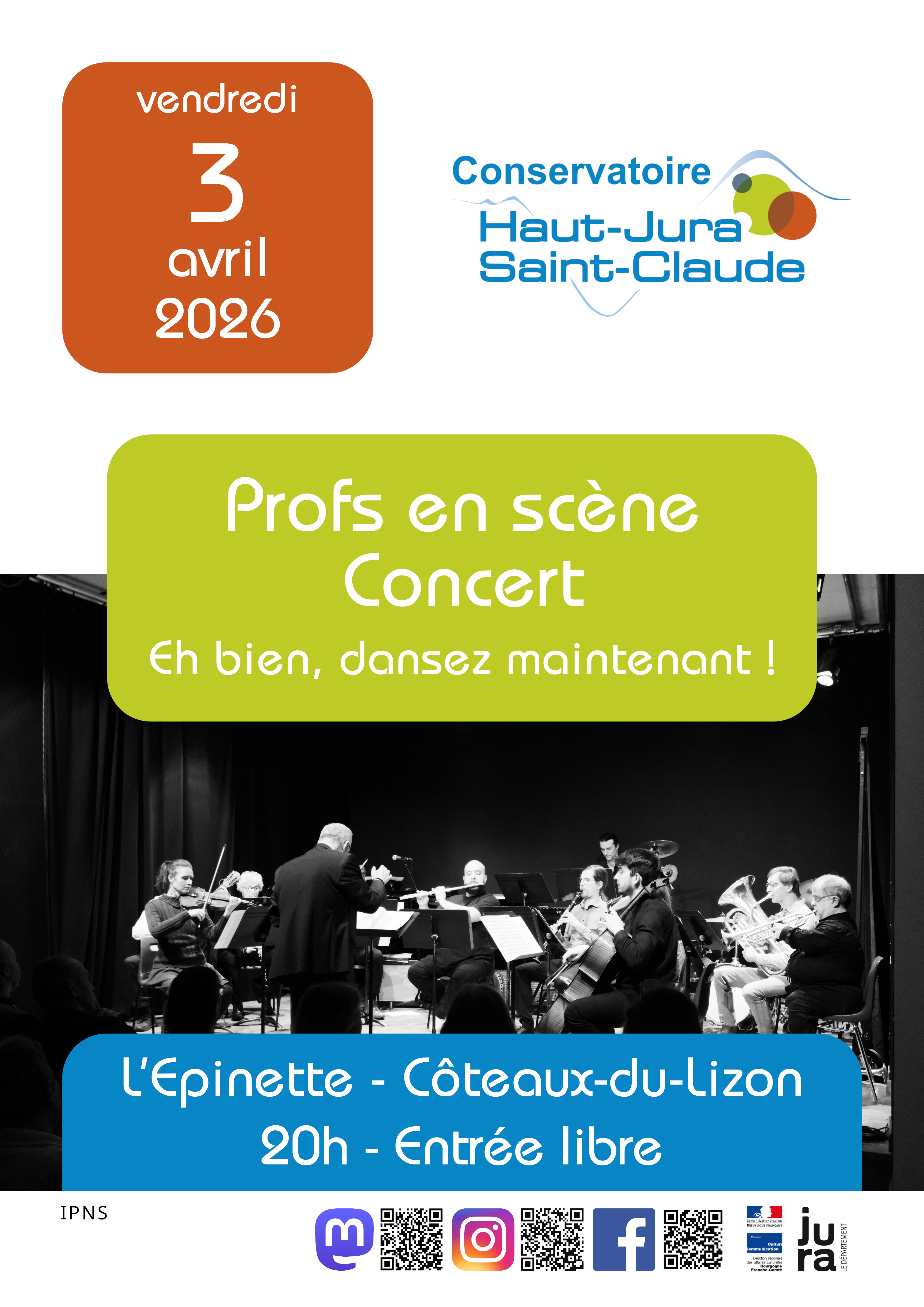 Conservatoire : Concert - Eh bien, dansez maintenant !