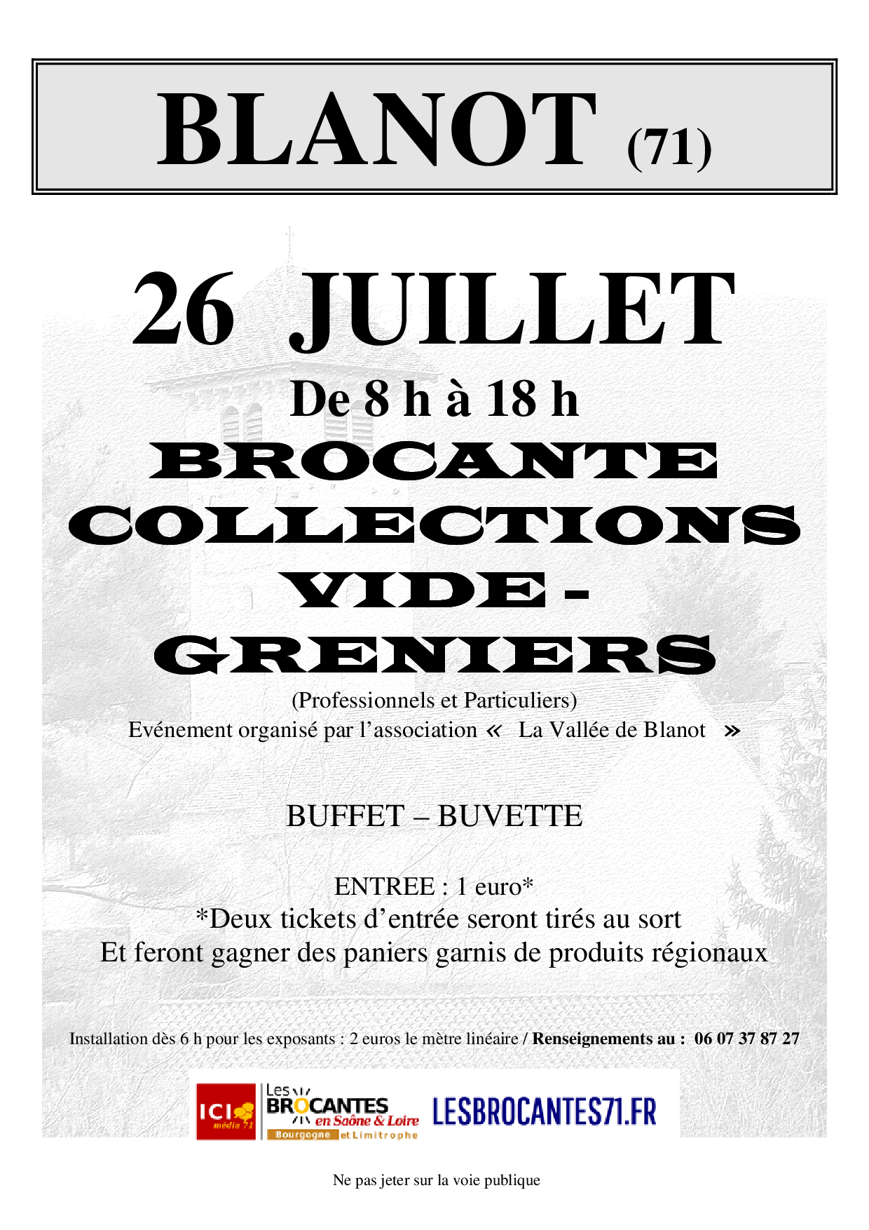 Brocante - Vide grenier - Salon antiquités de Blanot