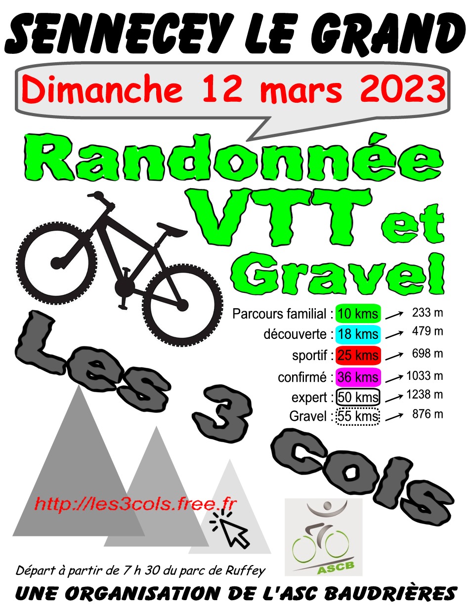 Les 3 Cols VTT et Gravel