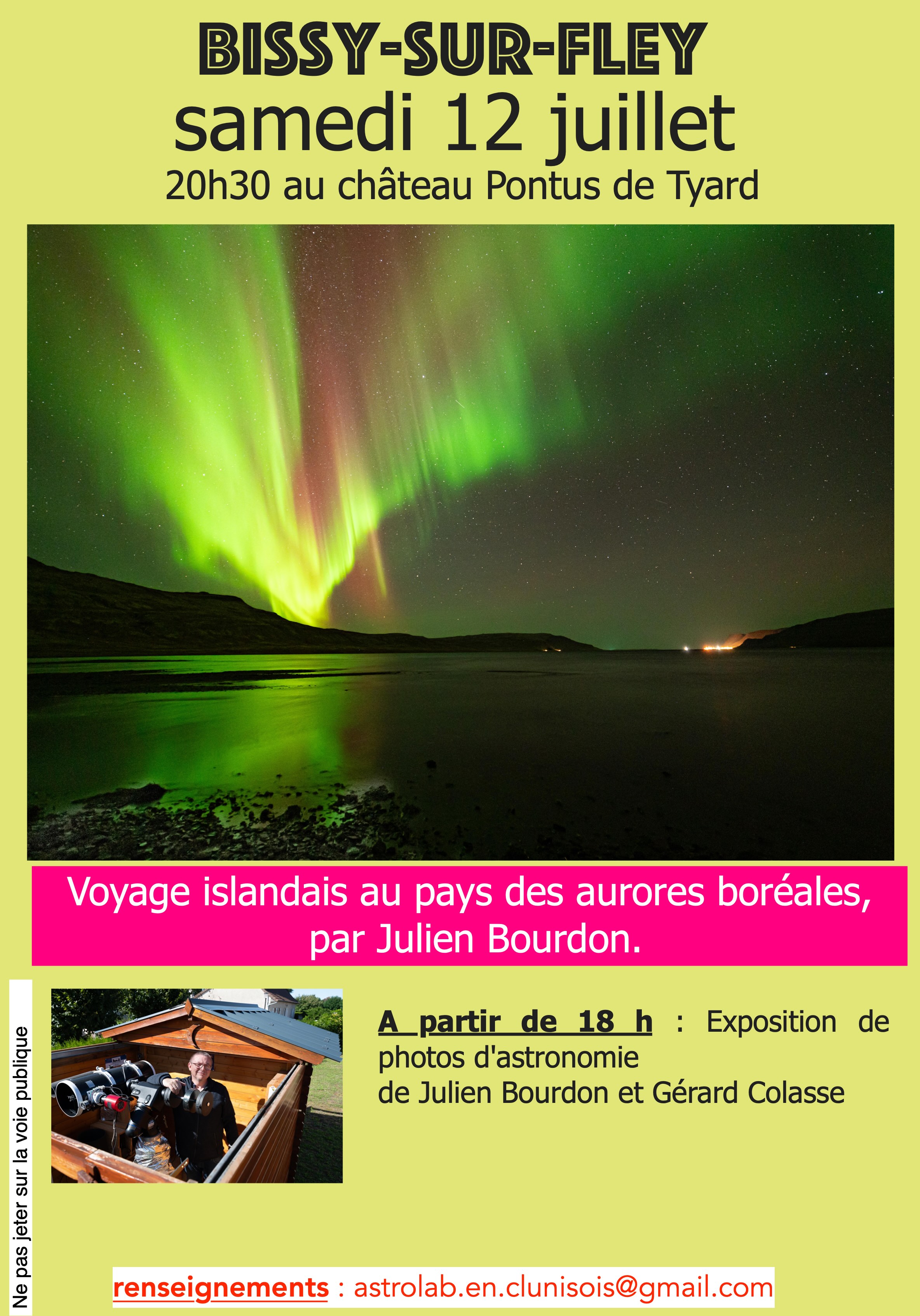Aurores boréales en Islande