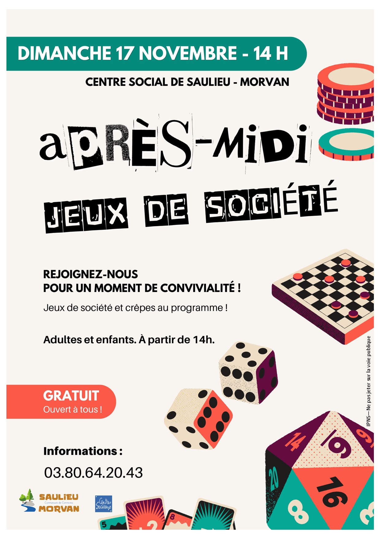 affiche Après-midi jeux de société