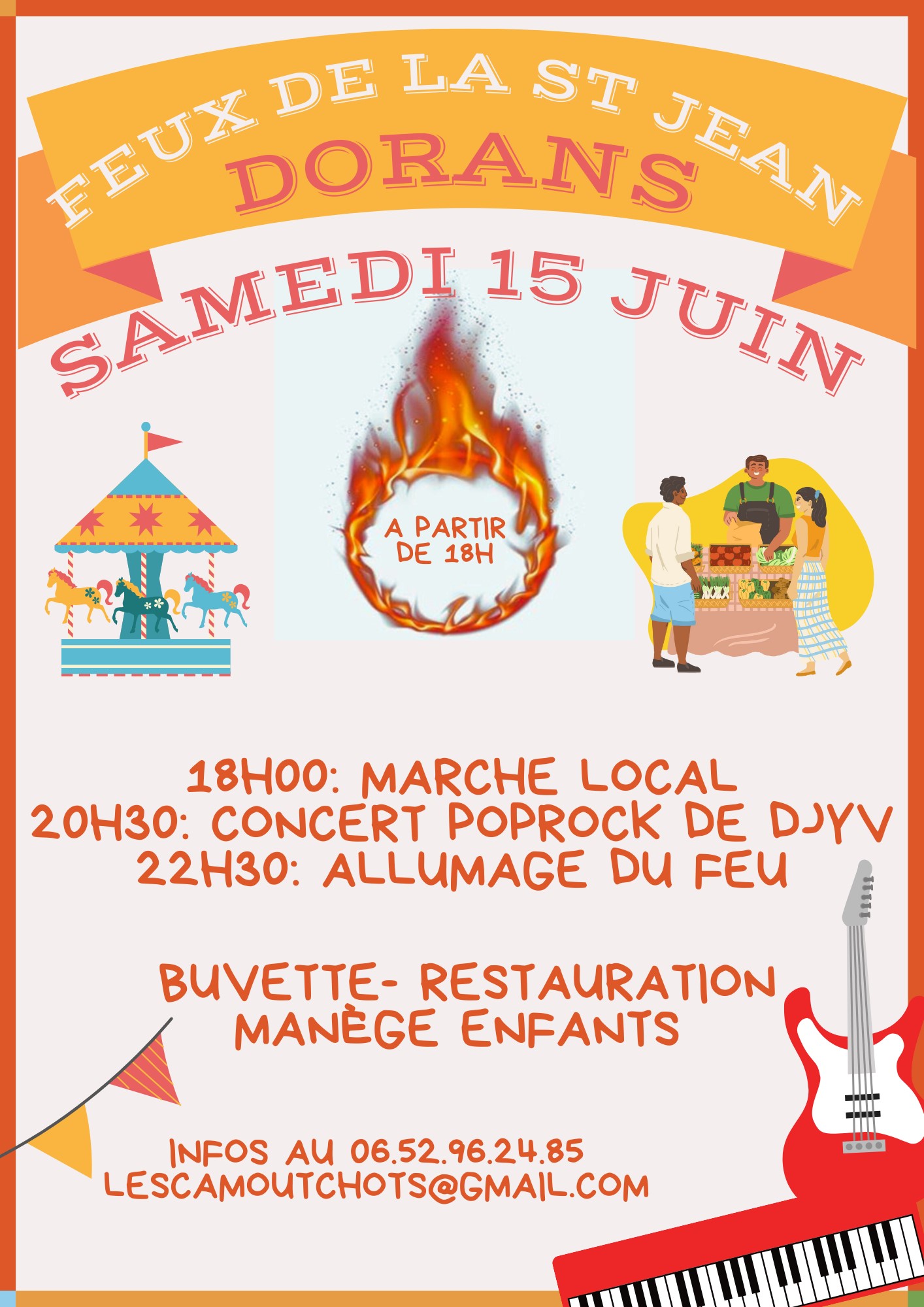 Affiche Feux de la Saint-Jean 2024