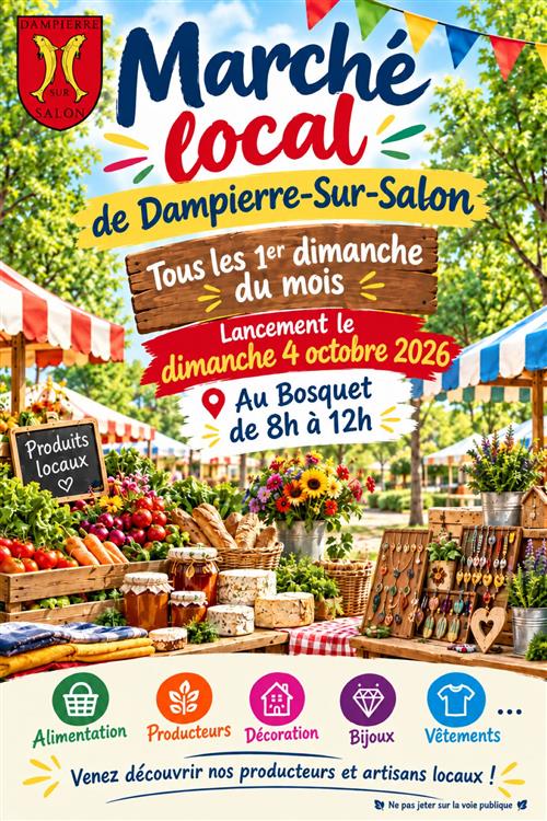 Marché mensuel de Dampierre-sur-Salon