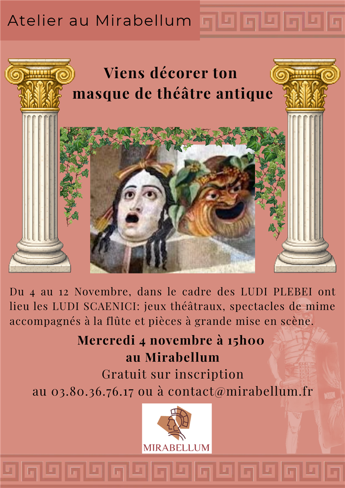 Décore ton masque antique