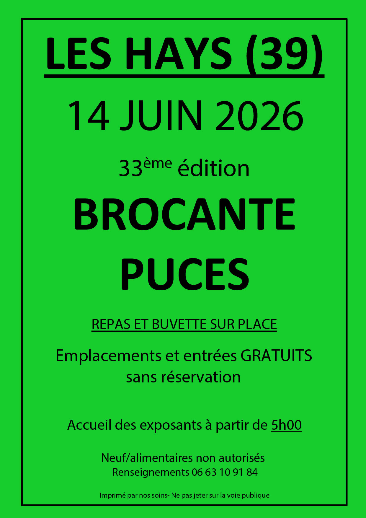 Brocante — visuel événement