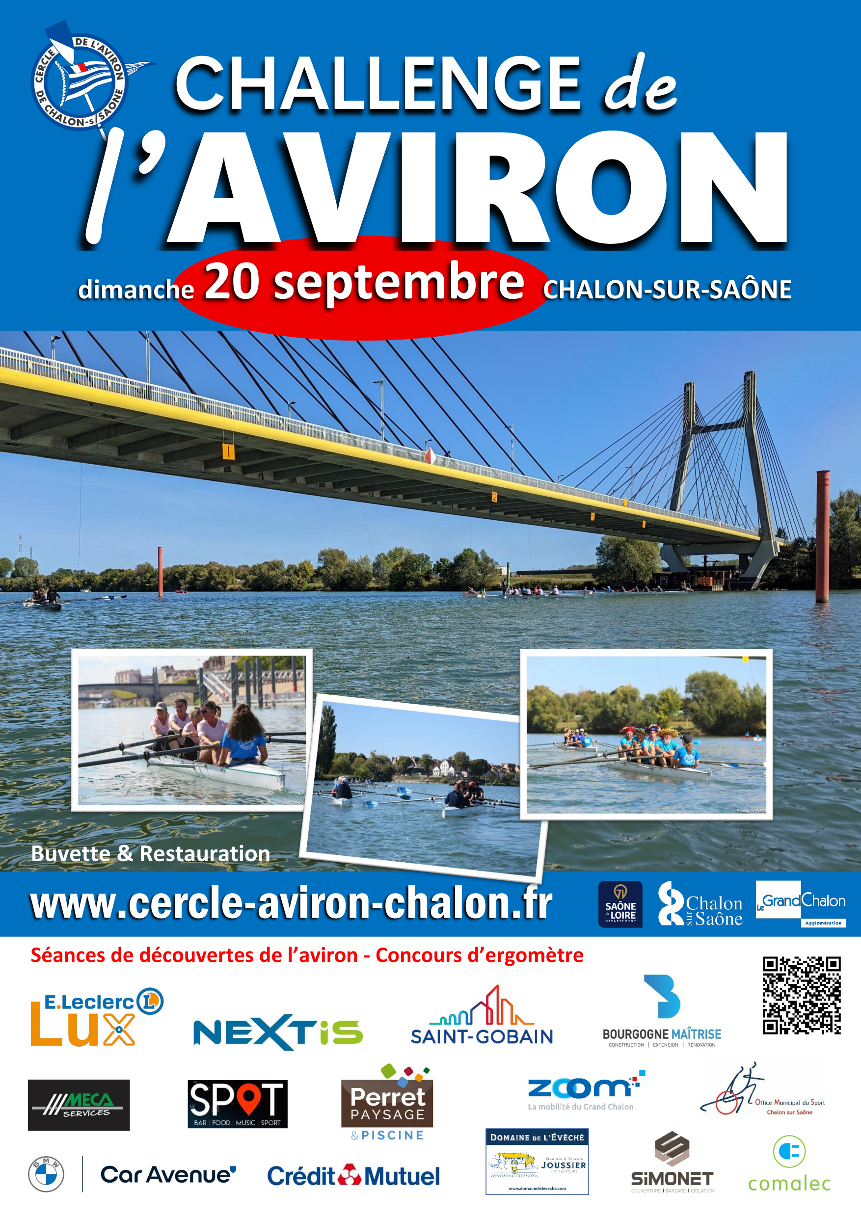 Challenge de l'aviron 2026 Chalon sur Saône
