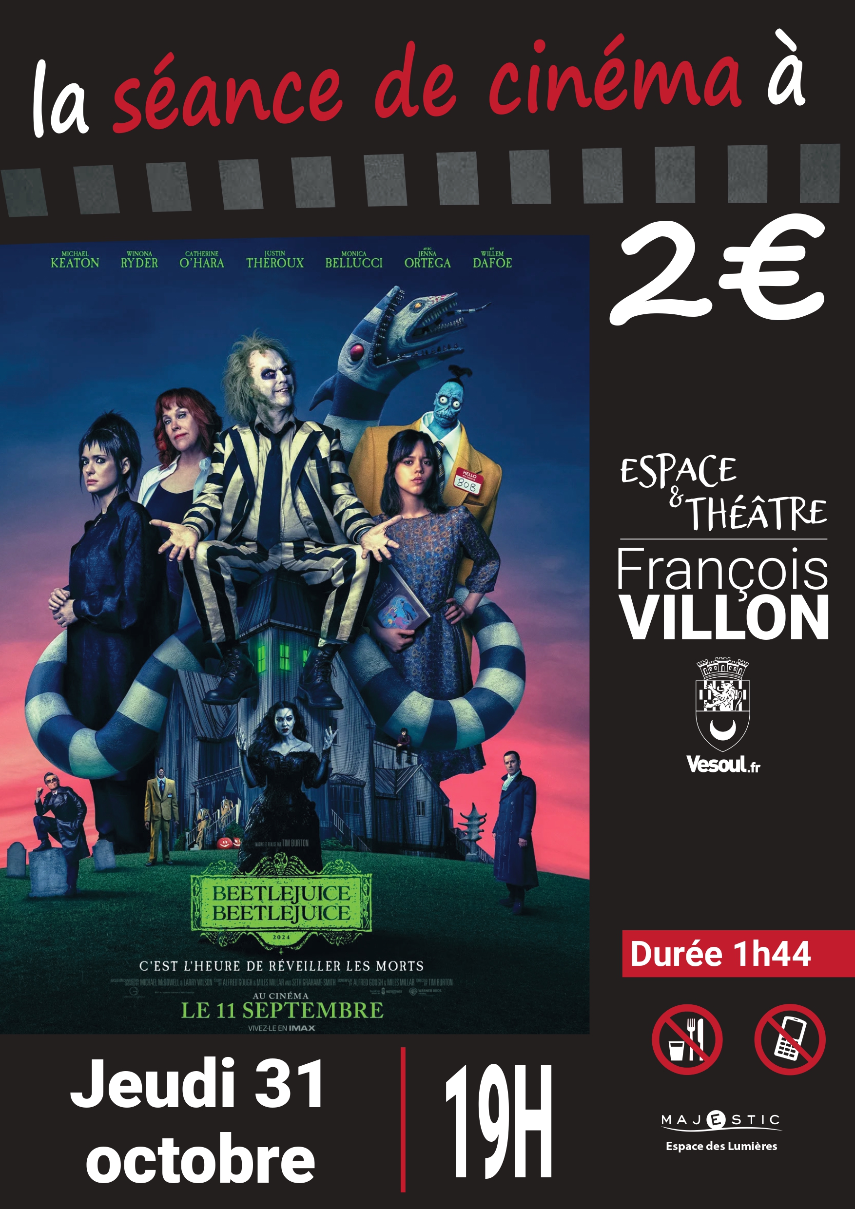 affiche cine 31 octobre 24