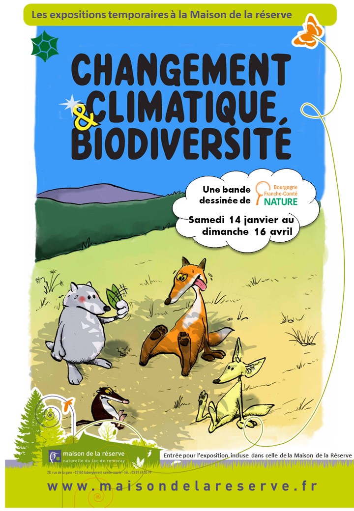 affiche climat et biodiv - Crédits : Maison de la réserve