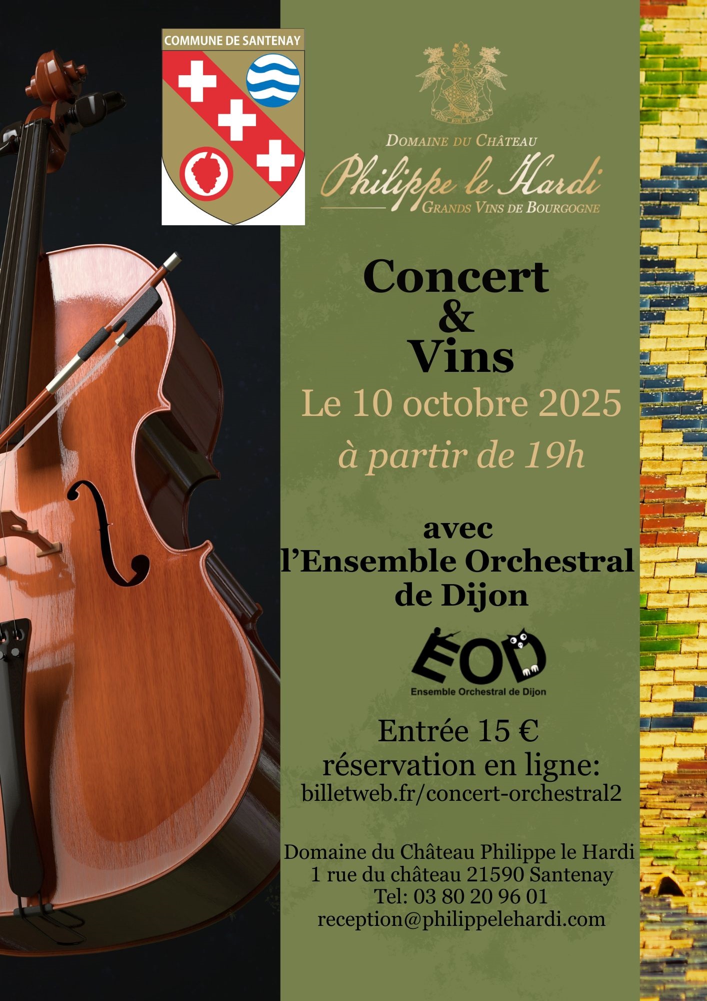 Concert & Vins au Domaine du Château Philippe le Hardi