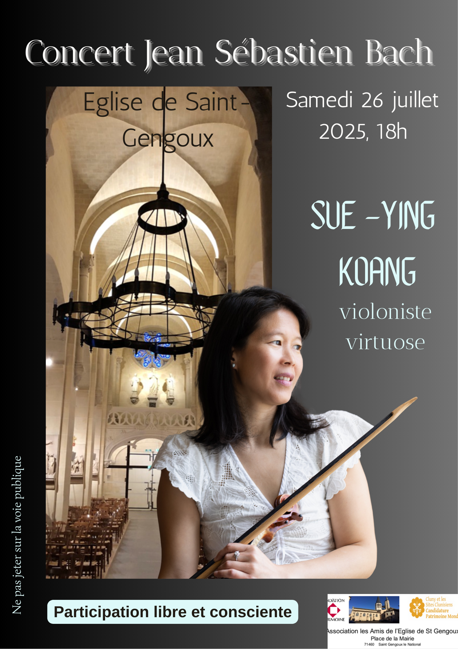 concert JS Bach avec Sue-Ying KOANG