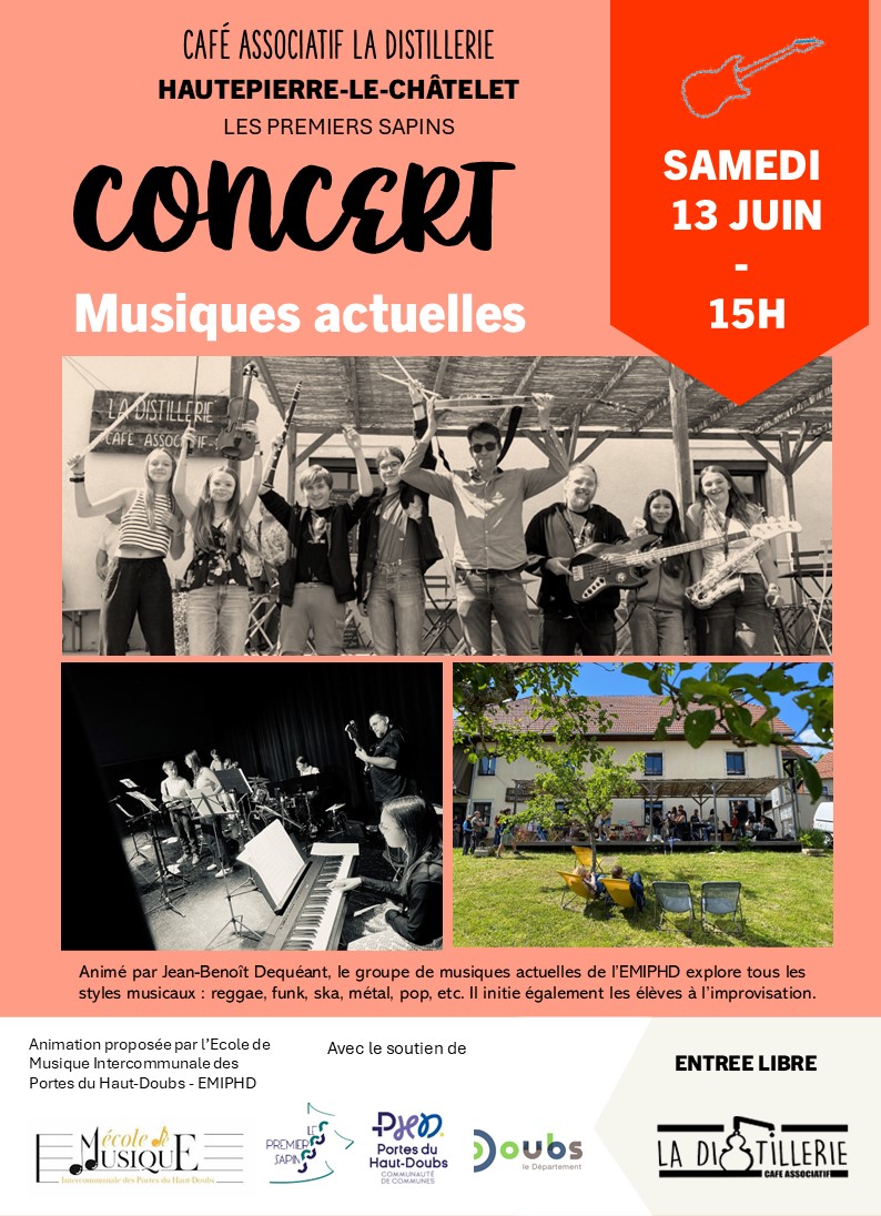 Concert du groupe de Musiques Actuelles de l'EMIPHD
