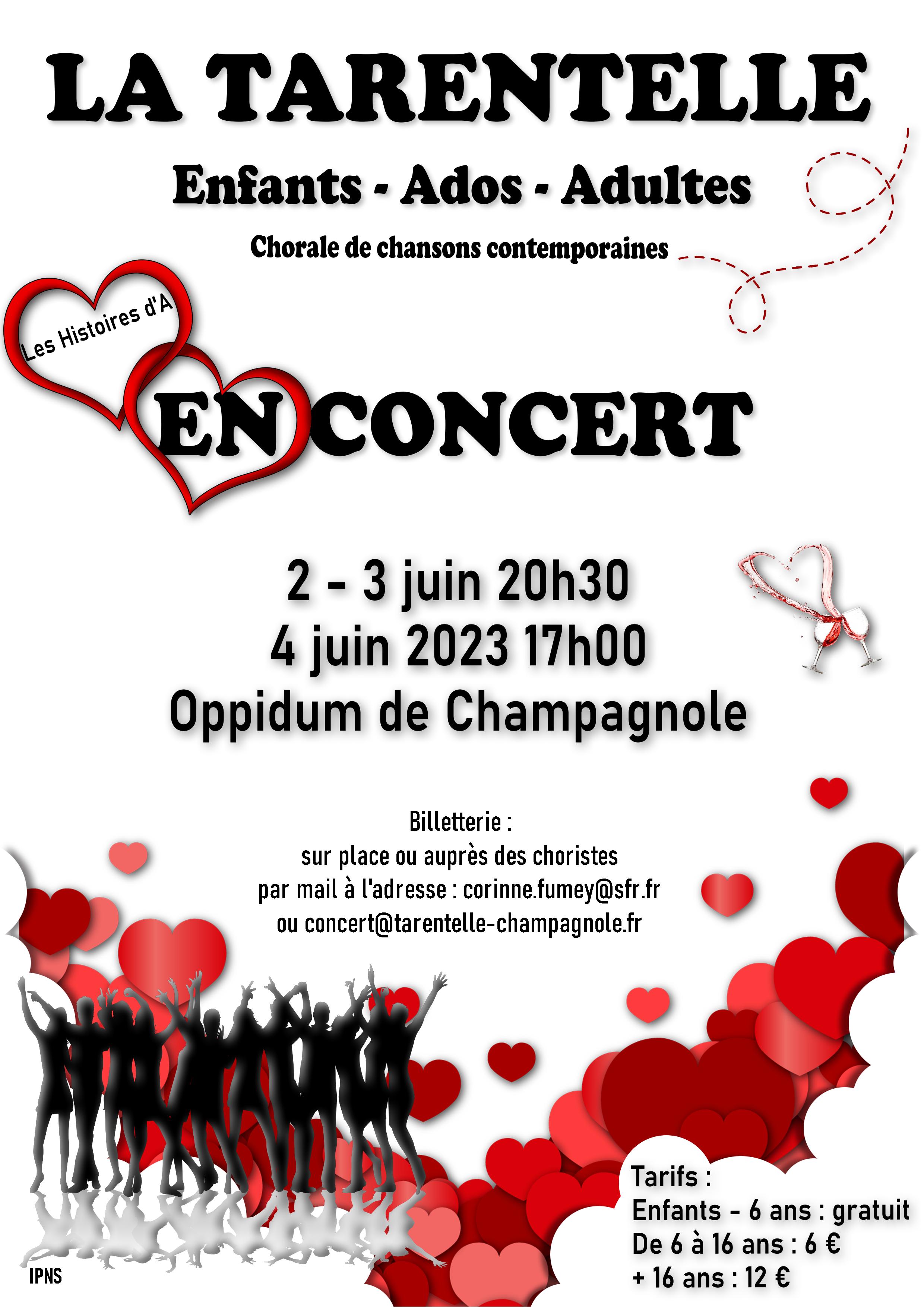 affiche concert tarentelle 2023