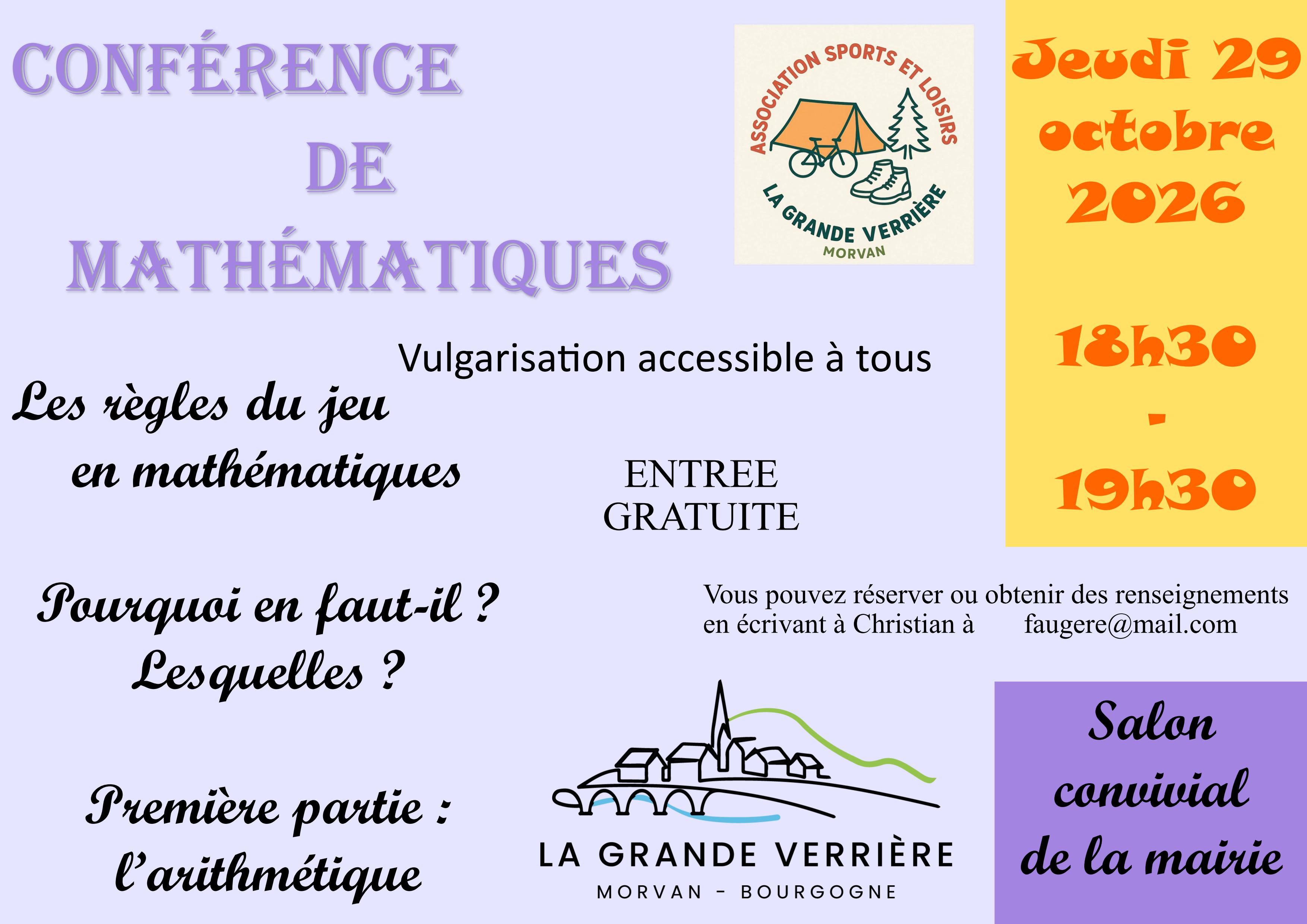 Conférence de mathématiques
