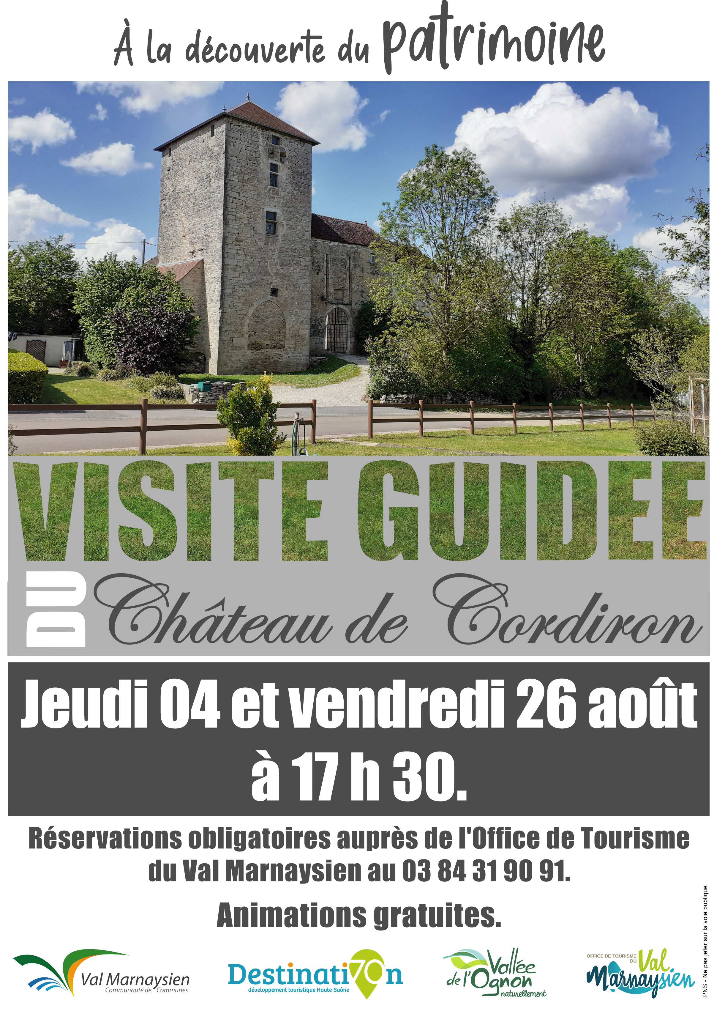 Visite guidée du Château de Cordiron