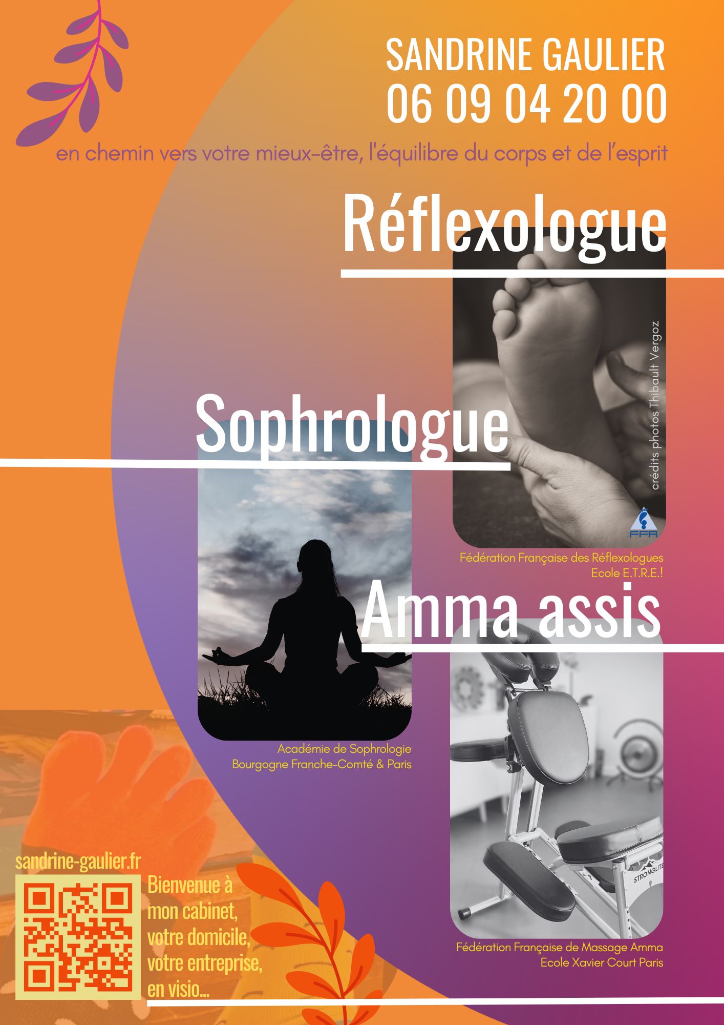 Séances de réflexologie et de Sophrologie