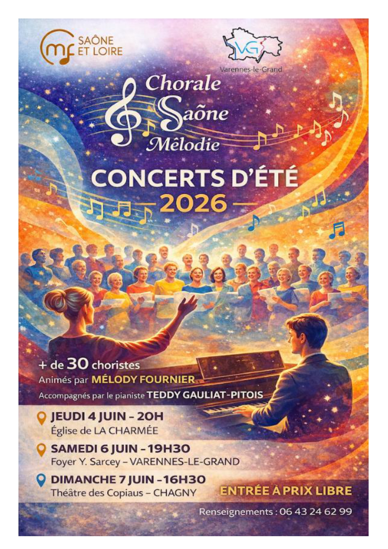 Concert d'été Saône Mélodie