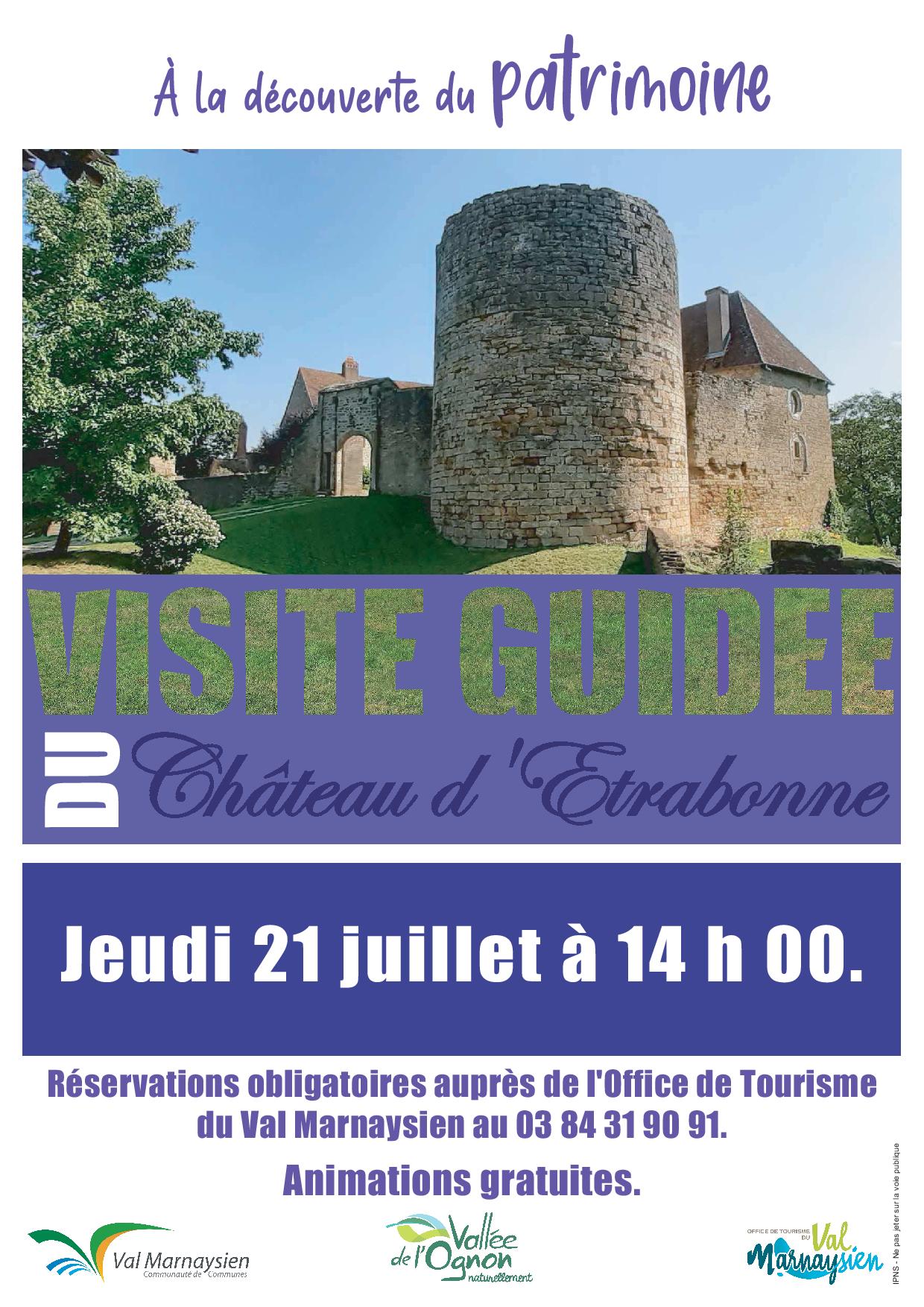 Visite guidée du Château d'Etrabonne