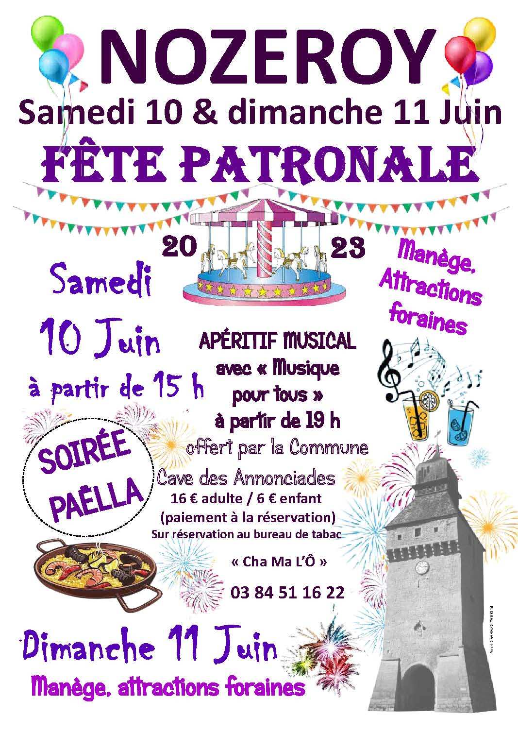 affiche fête patronale 2023