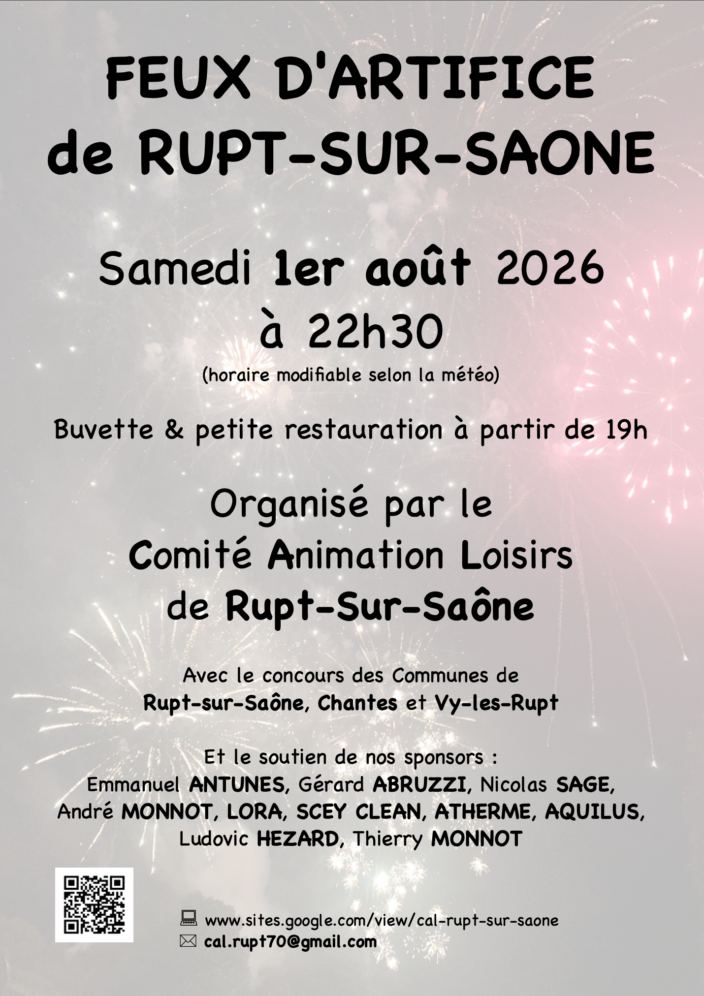 Feux d'artifice de Rupt-Sur-Saône