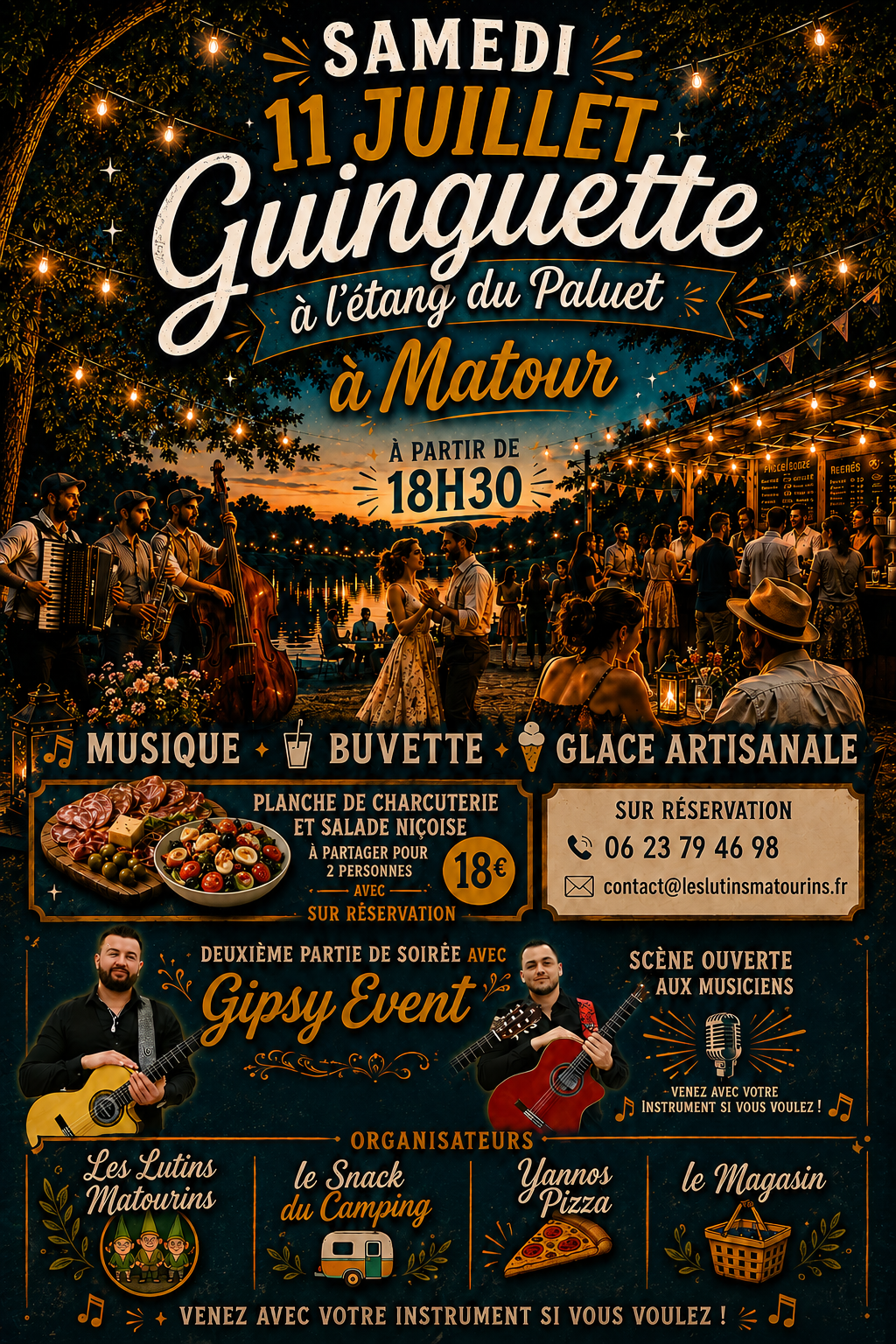 La guinguette de l'étang du Paluet