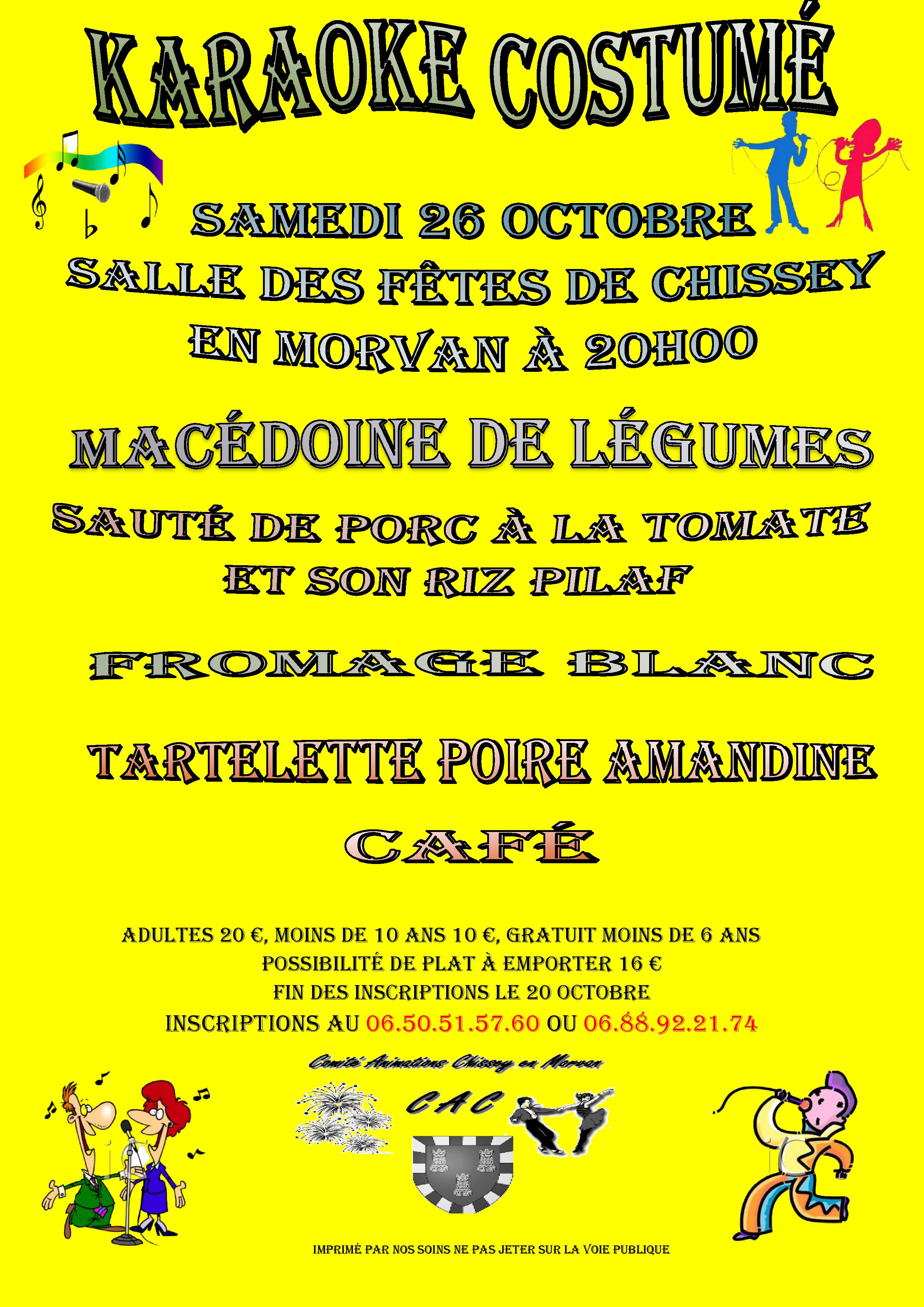 affiche karaoké  facebook