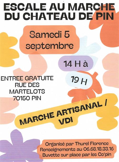 Escale au march&eacute; du ch&acirc;teau de Pin