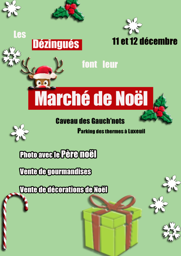 affiche marché de noel