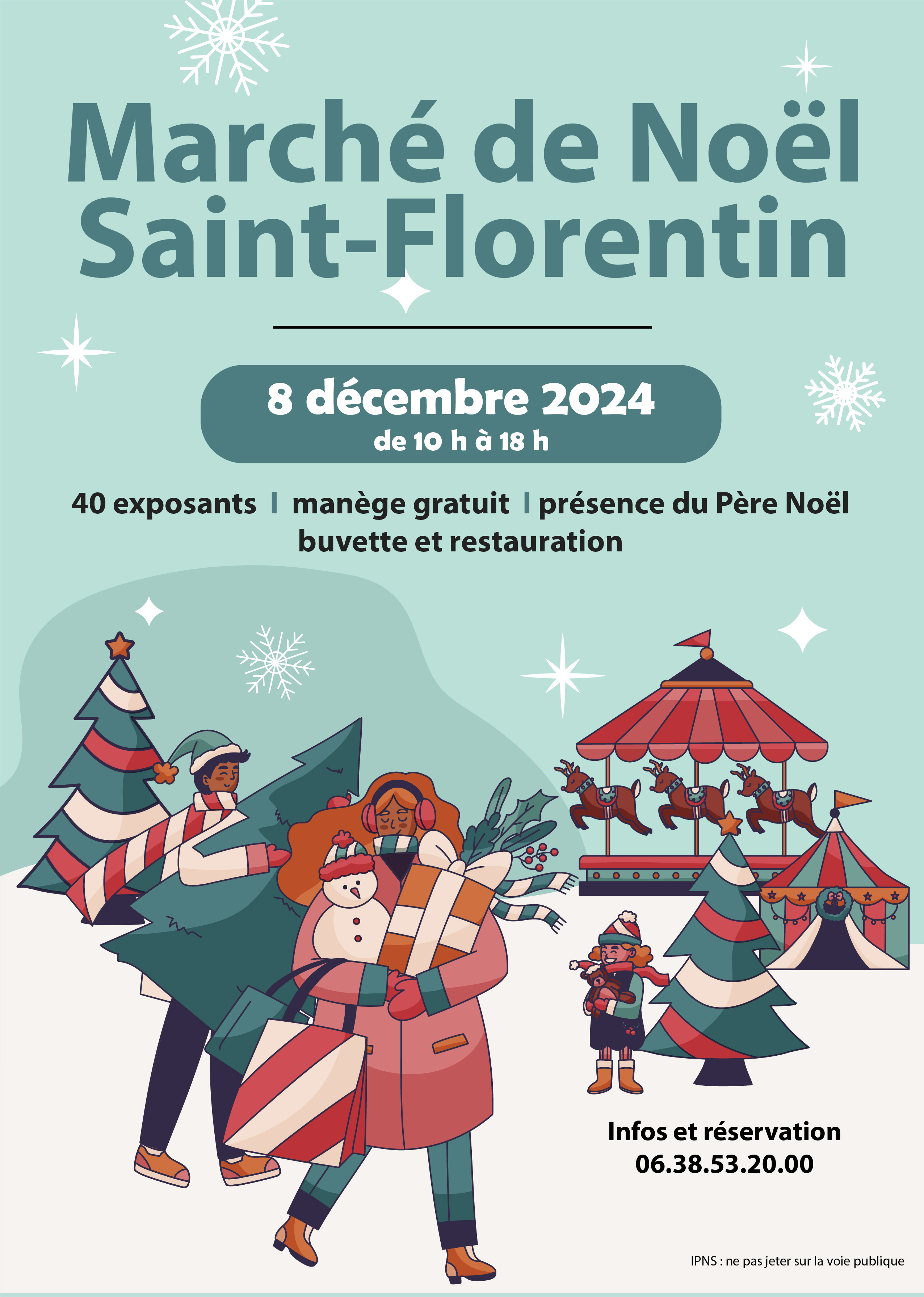 affiche marché de noel 2024