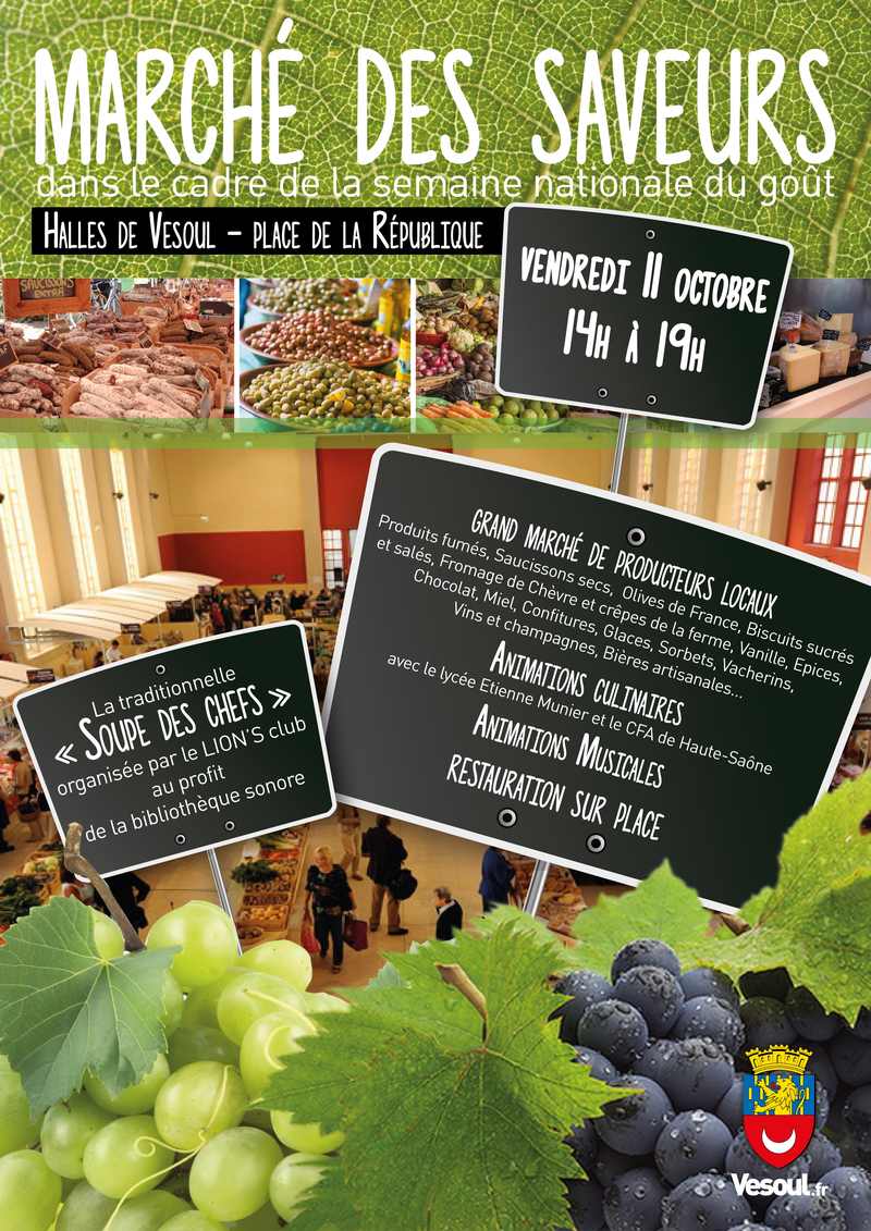 Affiche Marché des Saveurs