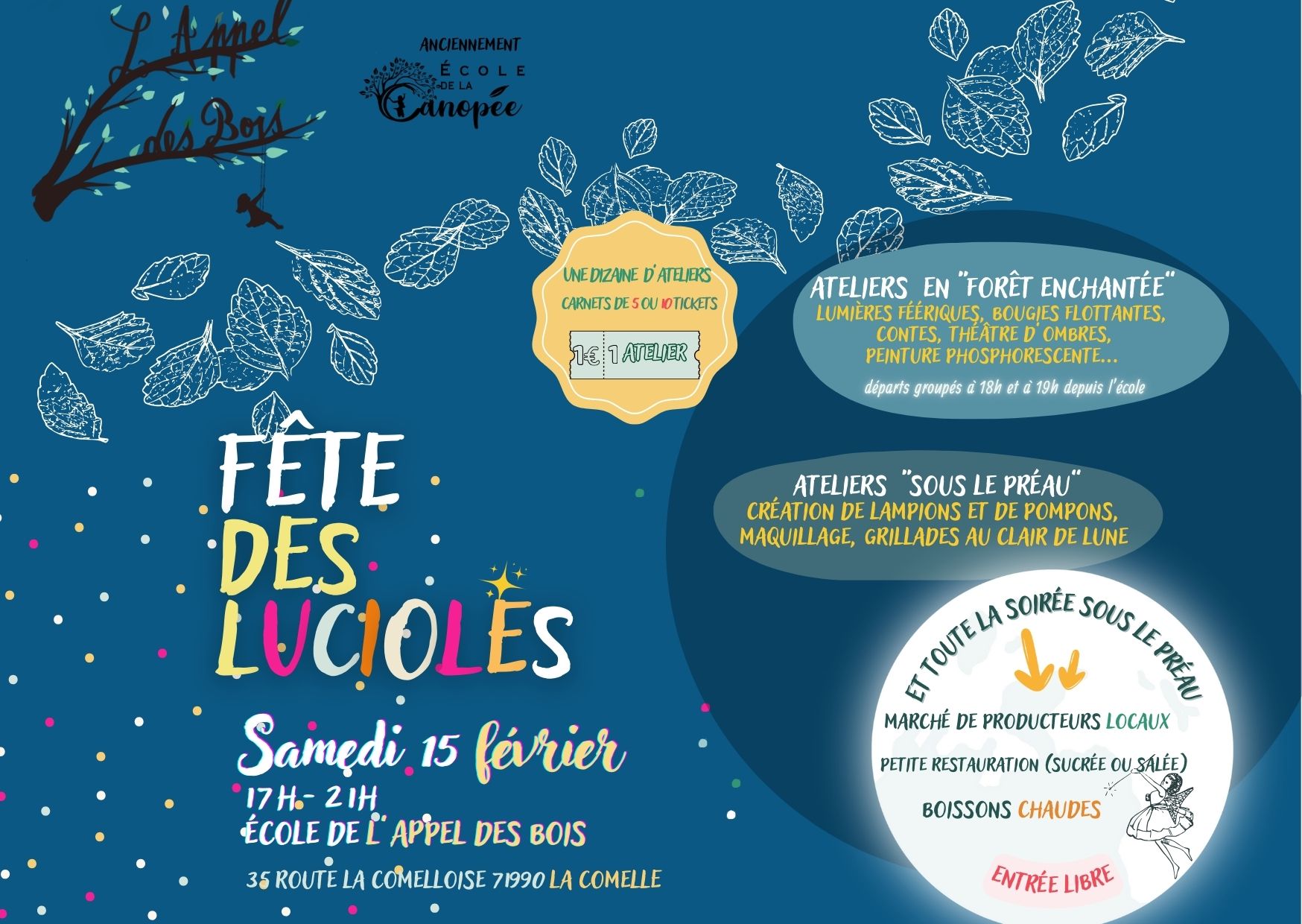 affiche fête des lucioles
