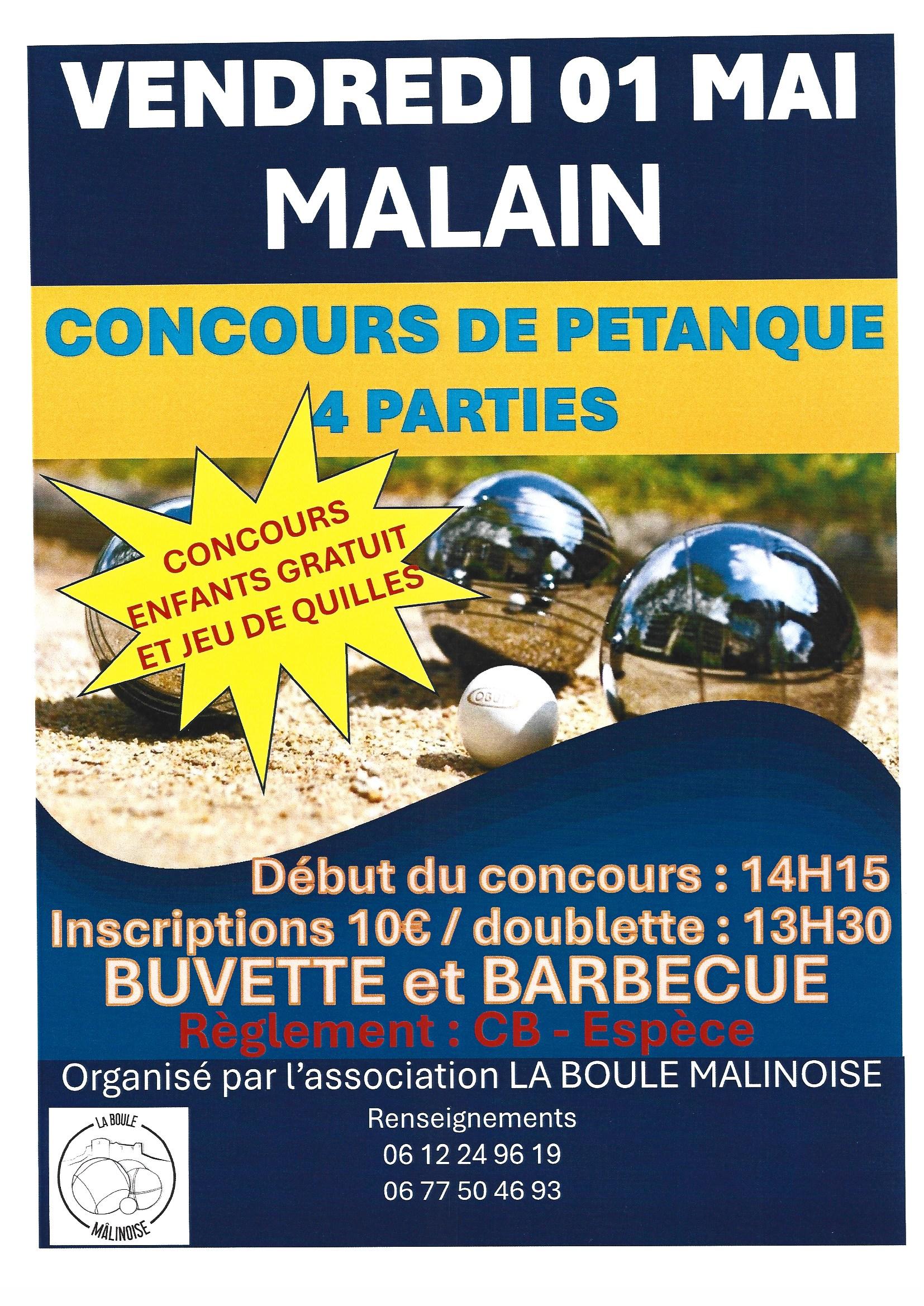Concours de pétanque