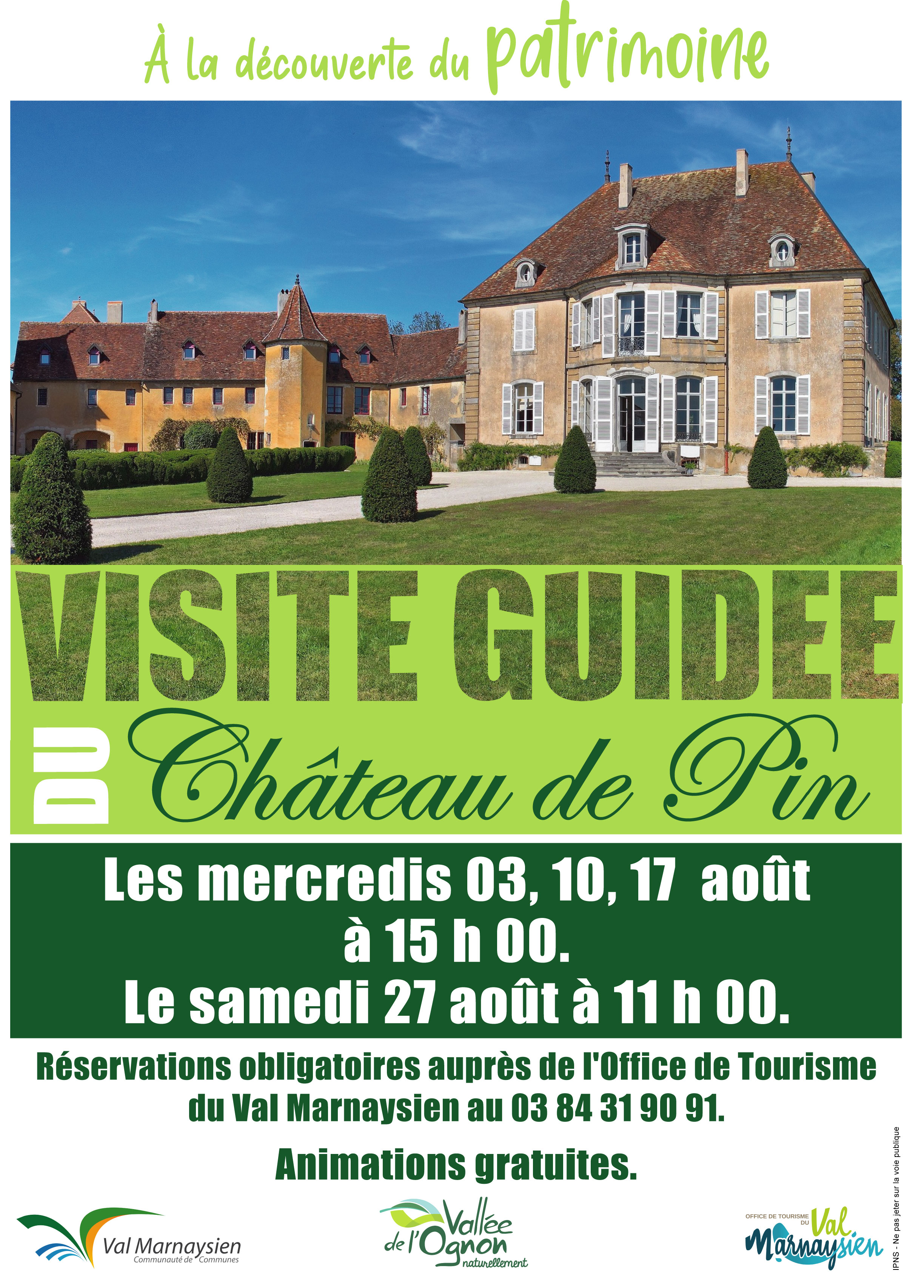 Visite guidée du Château de Pin