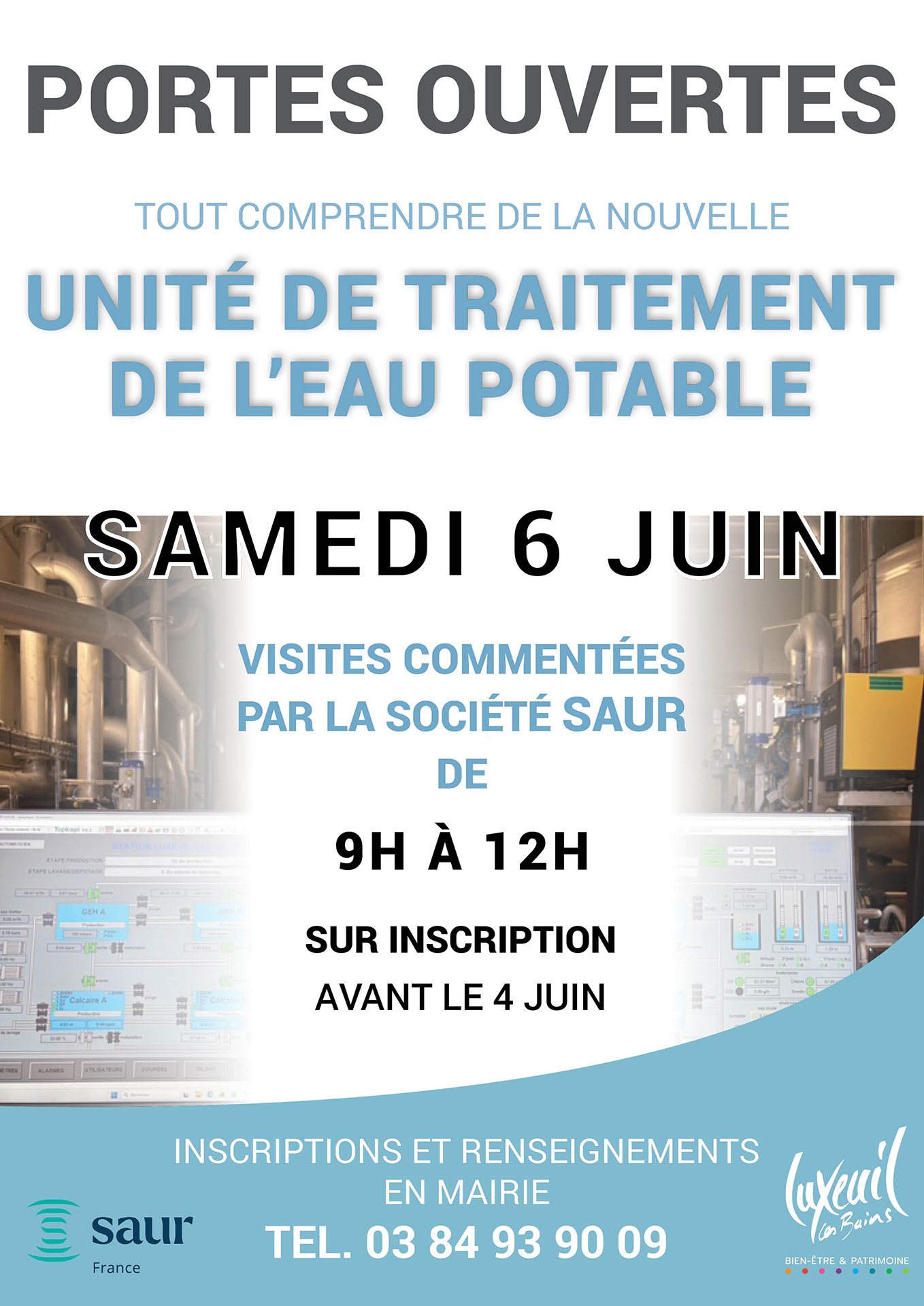 Portes ouvertes : Unité de traitement de l'eau potable