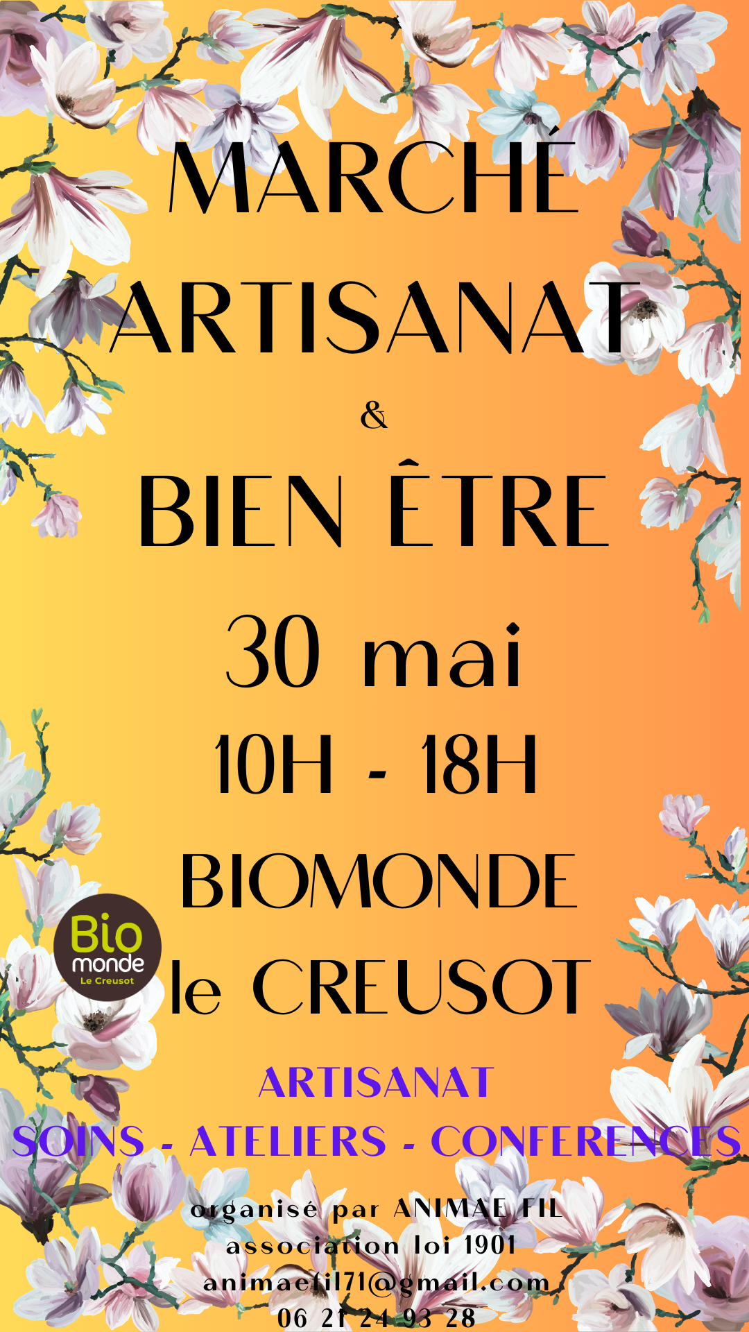 2e Marché de l'artisanat et du bien-être le Creusot