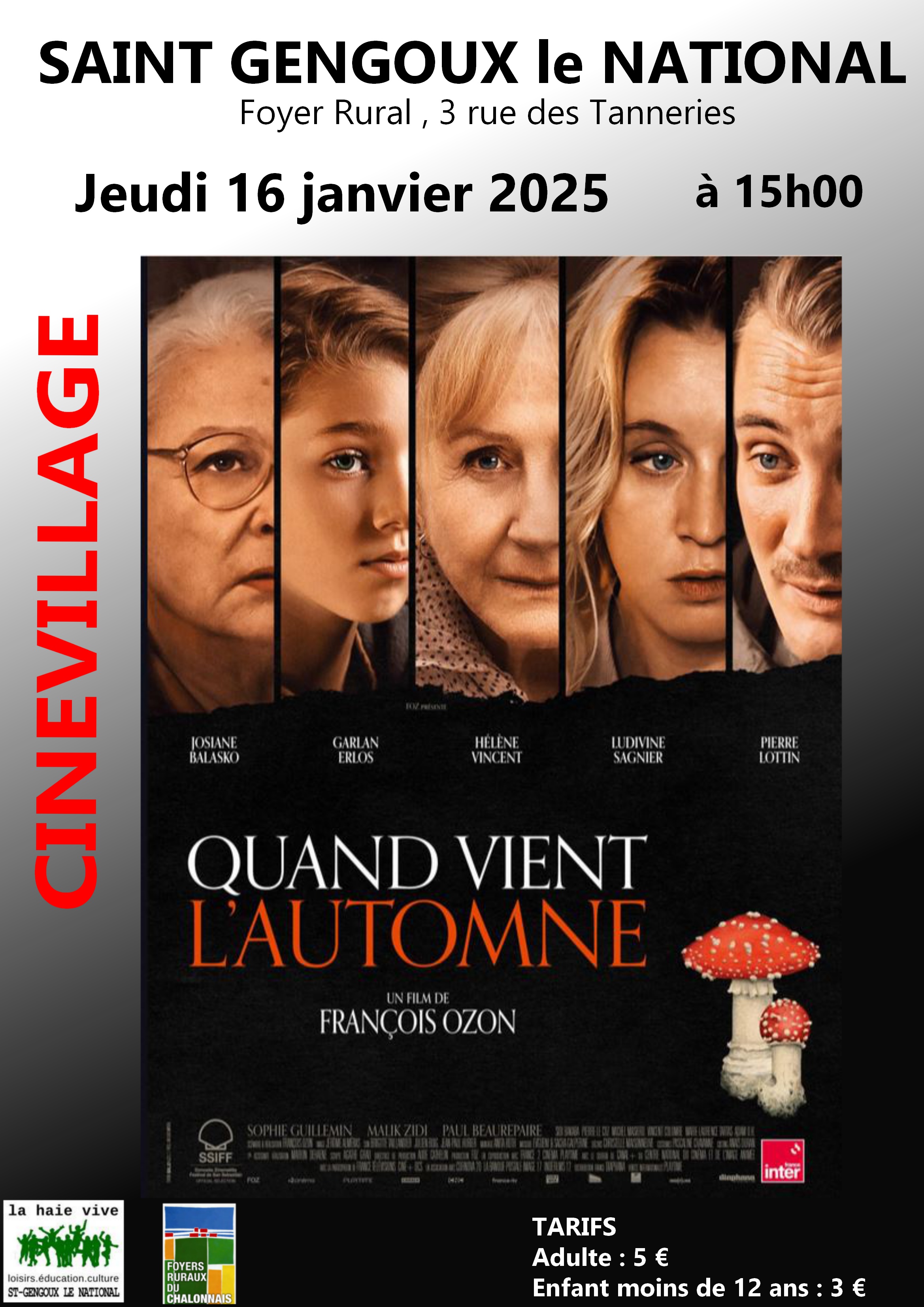 Cinévillage : Quand vient l'automne