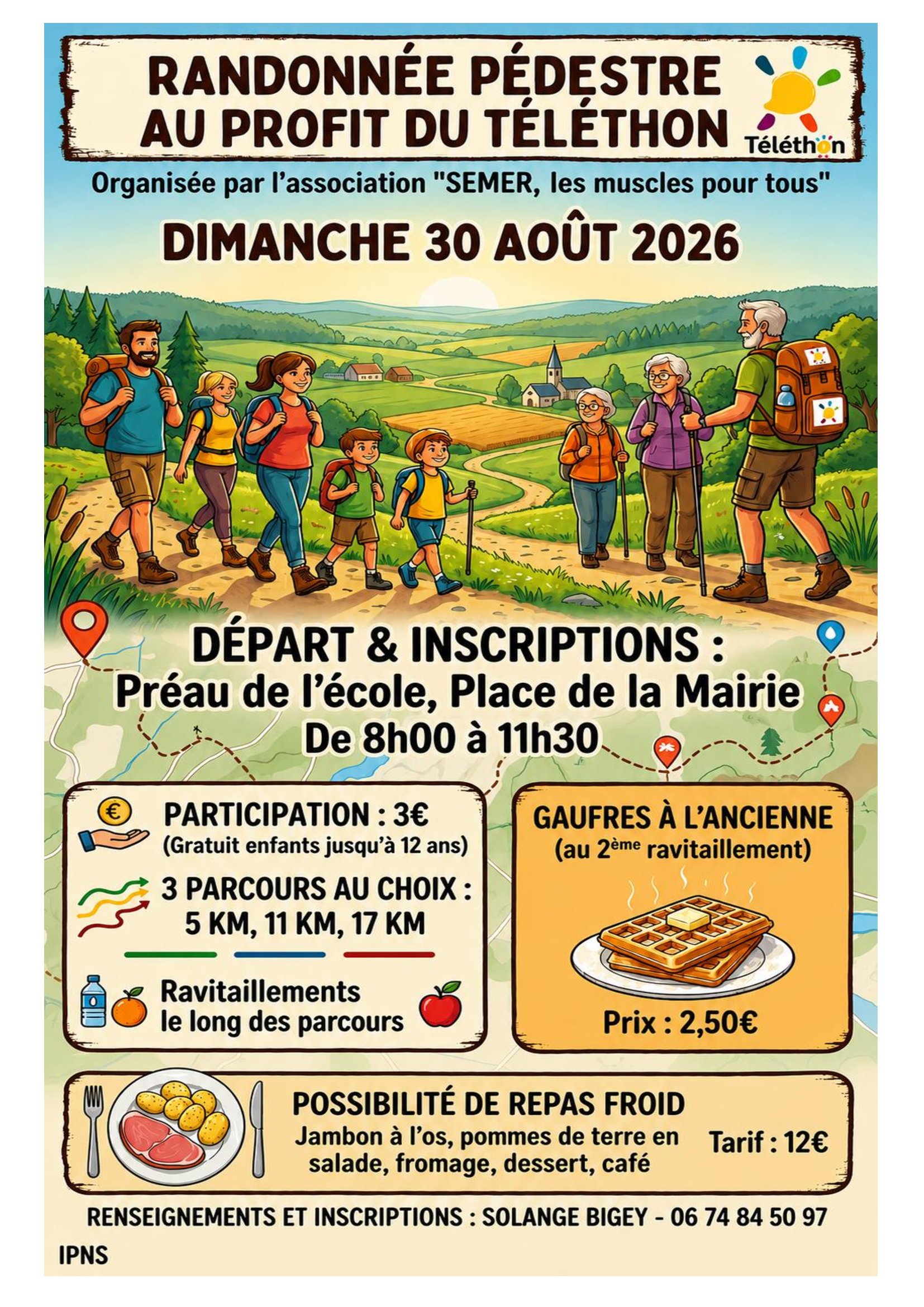 Randonnée Pédestre au profit du Téléthon