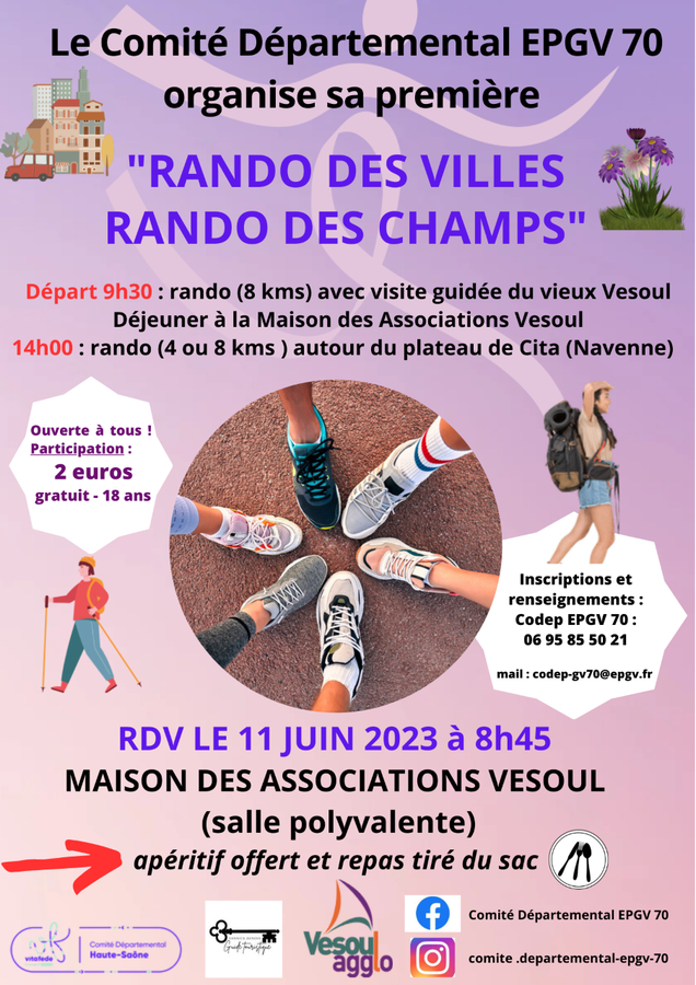 affiche rando des villes rando des champs