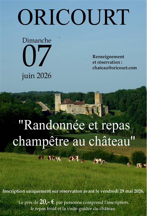 Randonn&eacute;e et repas champ&ecirc;tre au ch&acirc;teau 